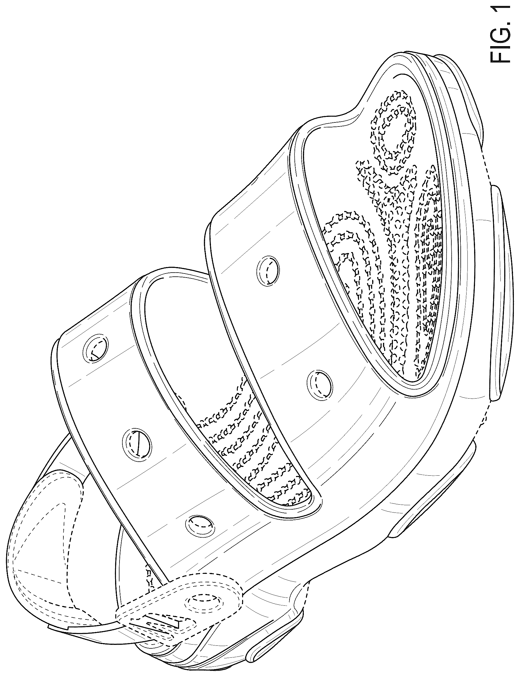 Patent USD1044219 Figure 1 – Footwear