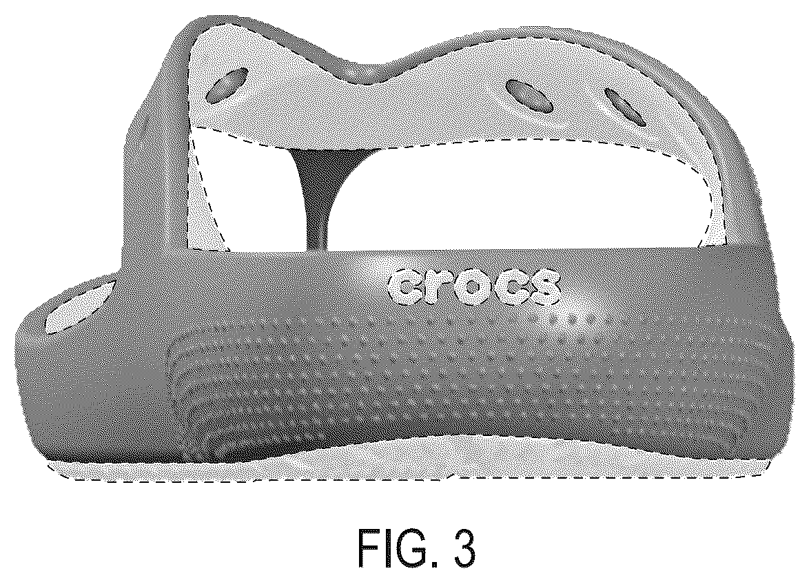 Patent USD1044220 Figure 3 – Footwear