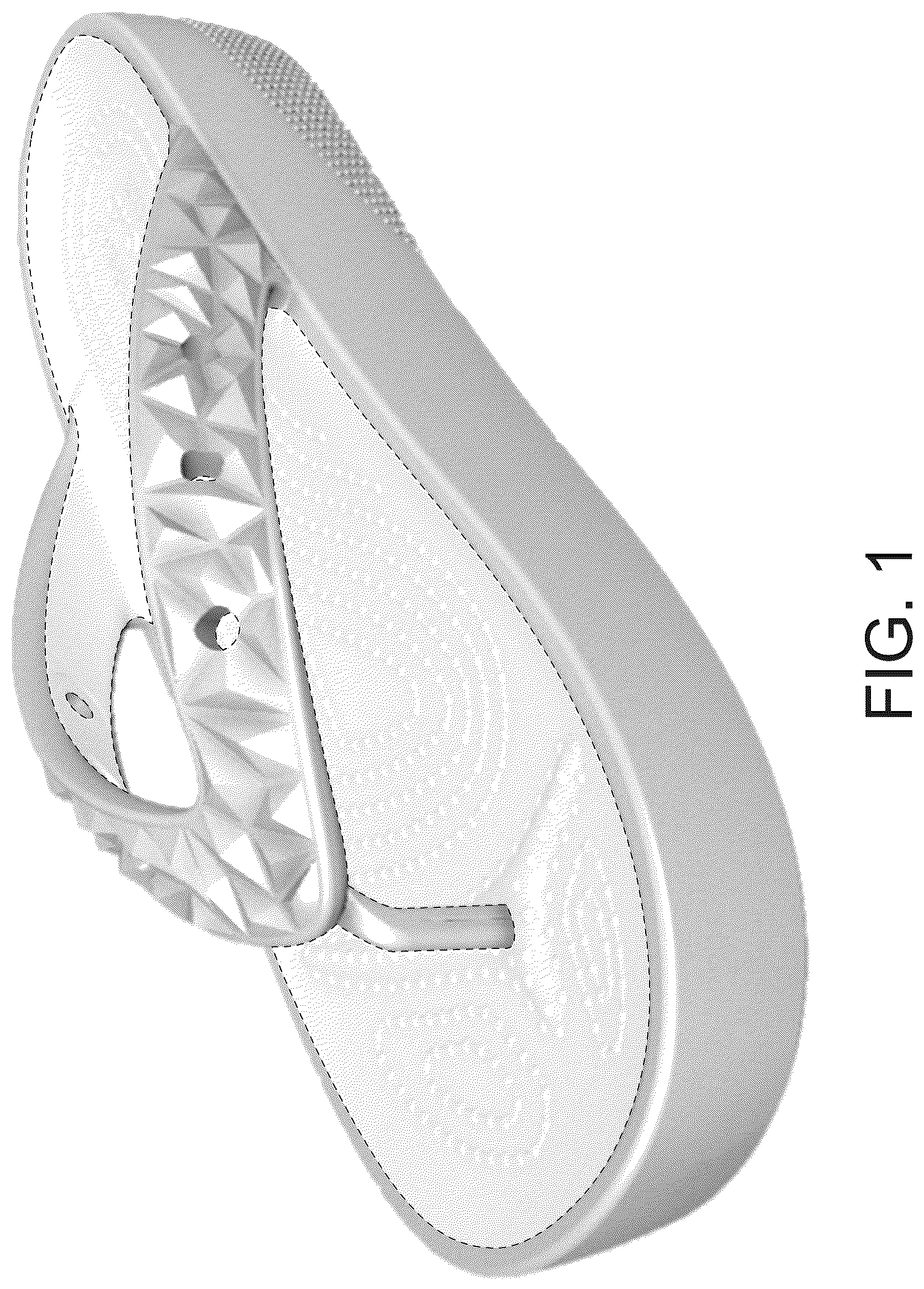 Patent USD1044225 Figure 1 – Footwear