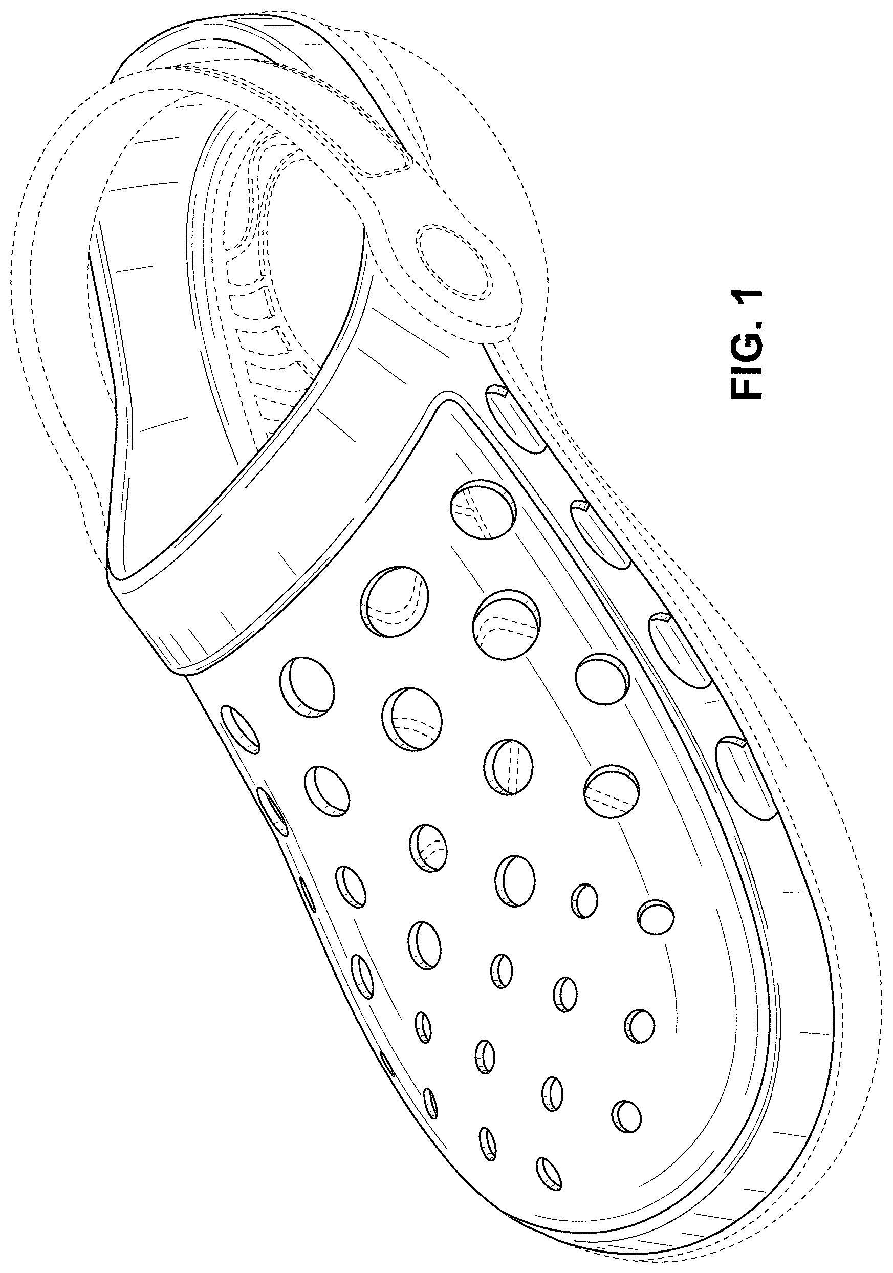 Patent USD1044229 Figure 1 – Footwear