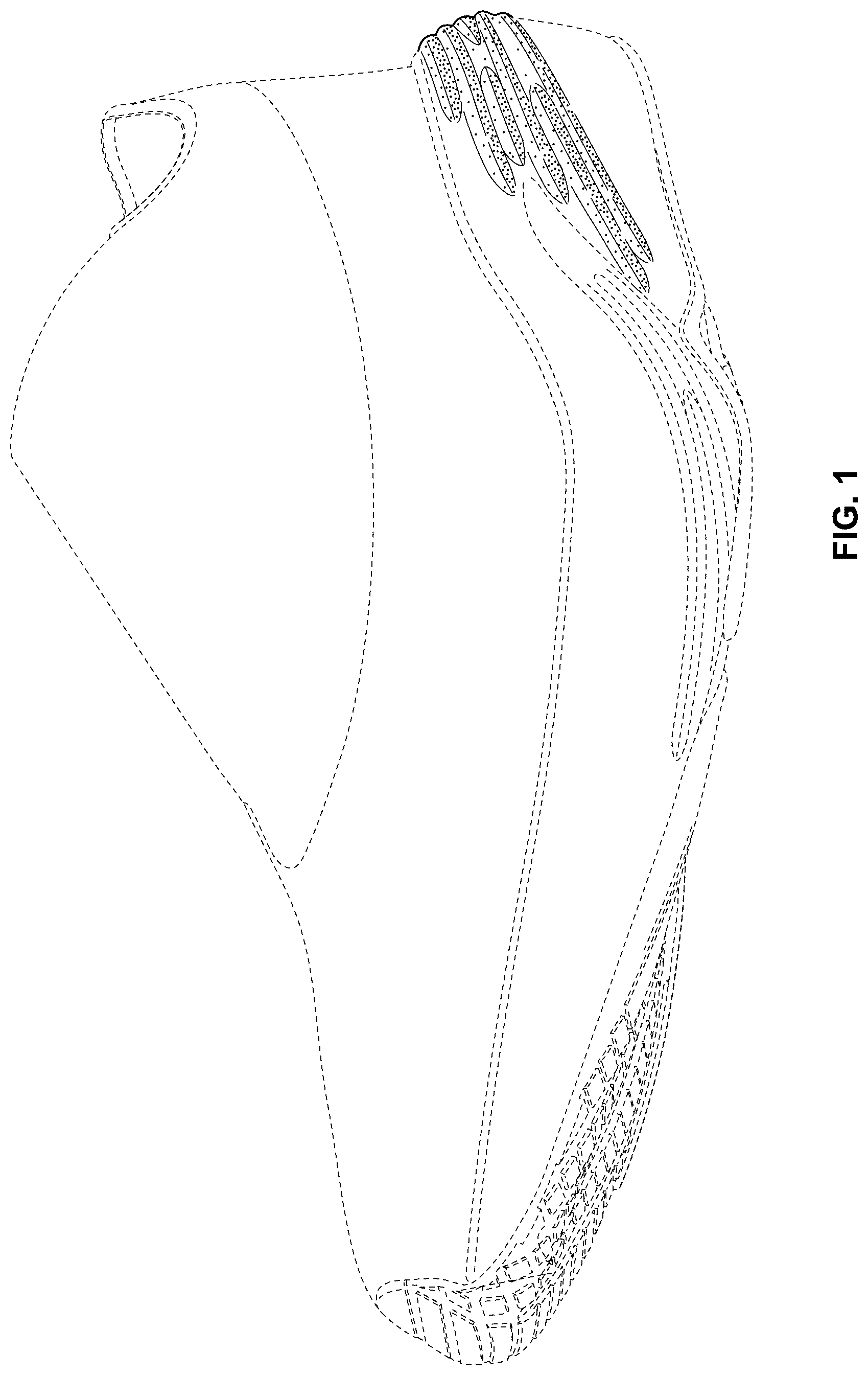 Patent USD1044232 Figure 1 – Shoe