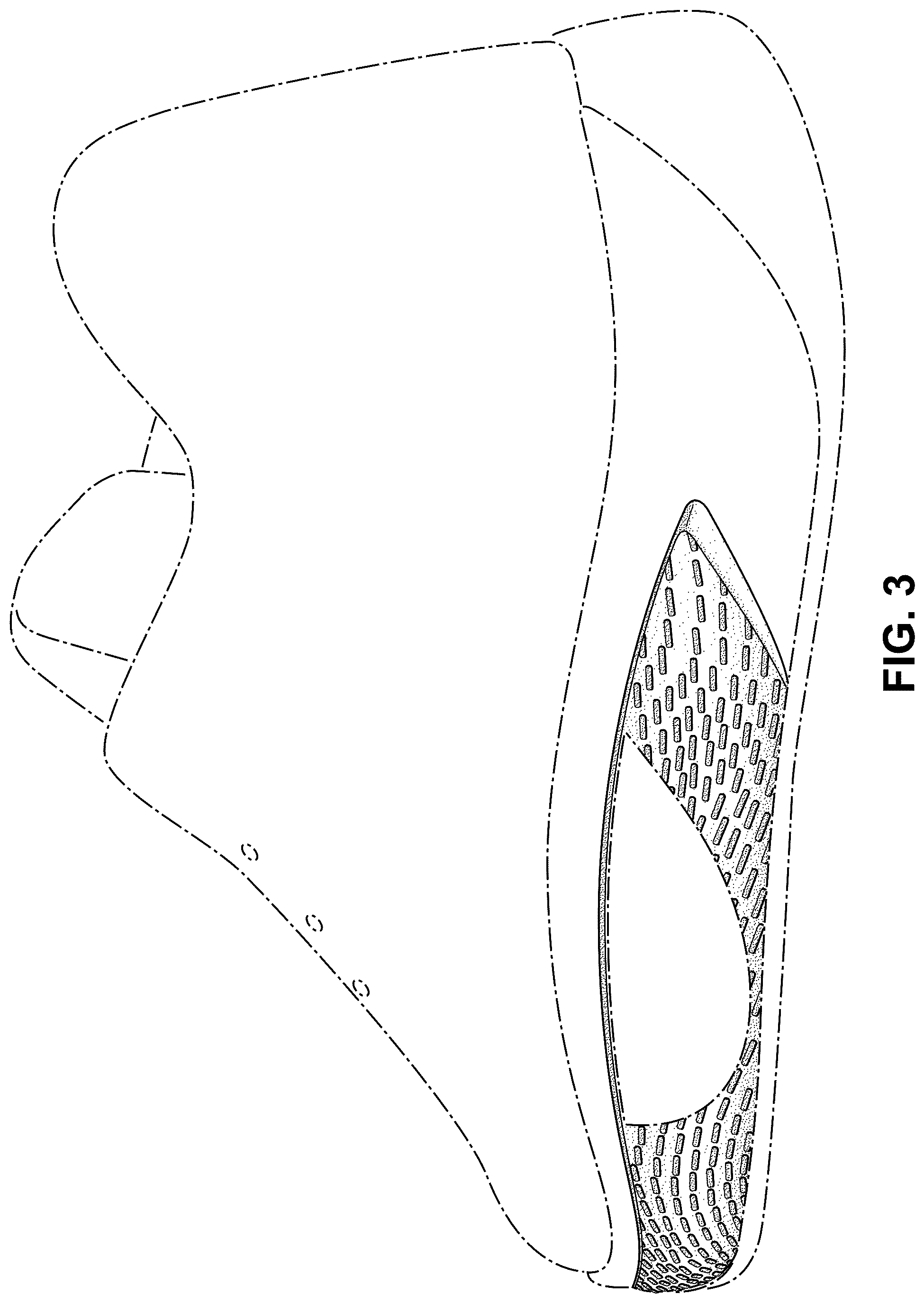 Patent USD1044233 Figure 3 – Shoe