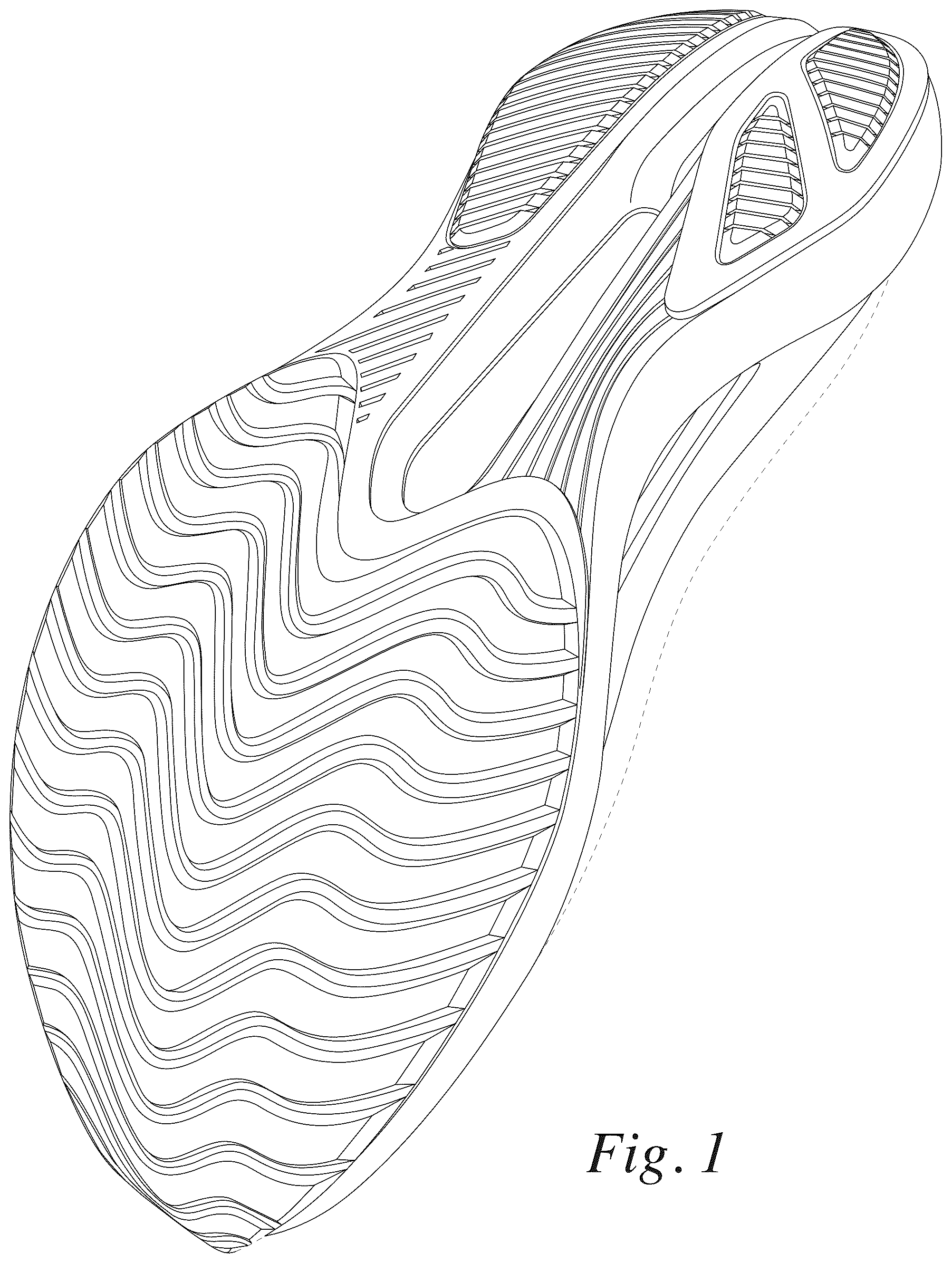 Patent USD1044239 — Footwear sole — Figure 1