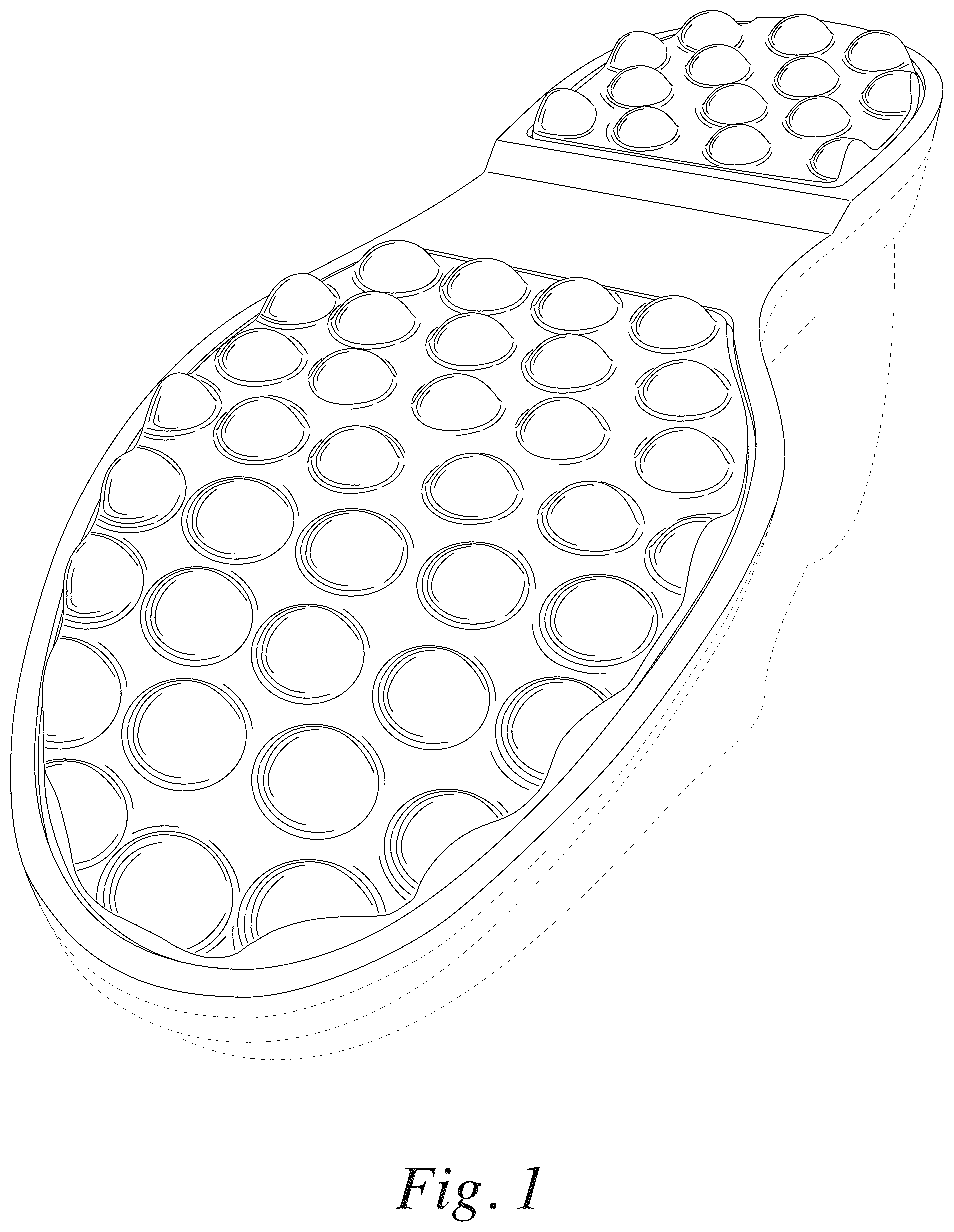 Patent USD1044241 Figure 1 – Footwear sole