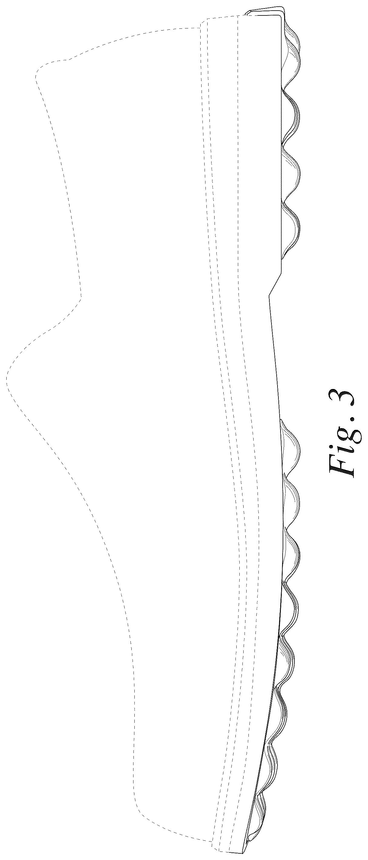 Patent USD1044241 Figure 3 – Footwear sole