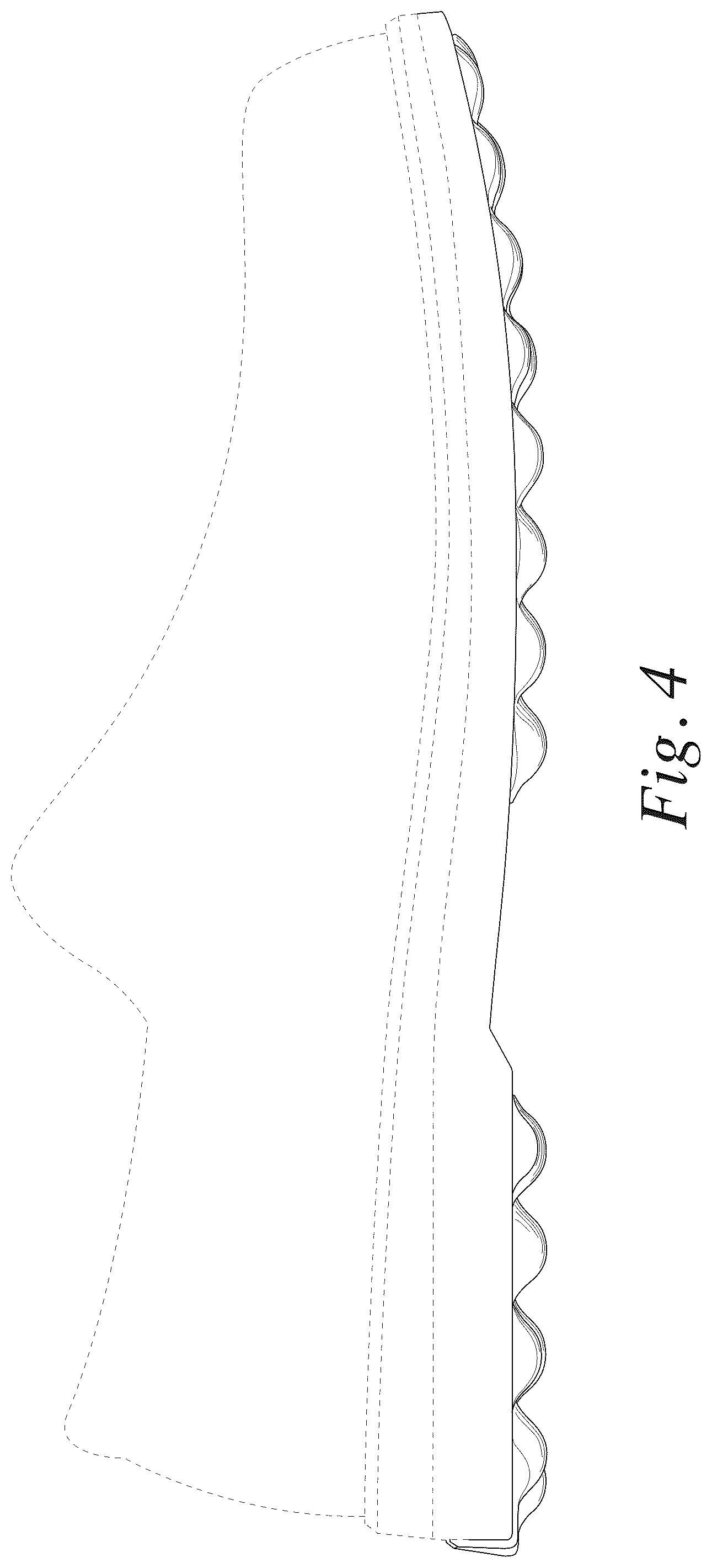 Patent USD1044241 Figure 4 – Footwear sole