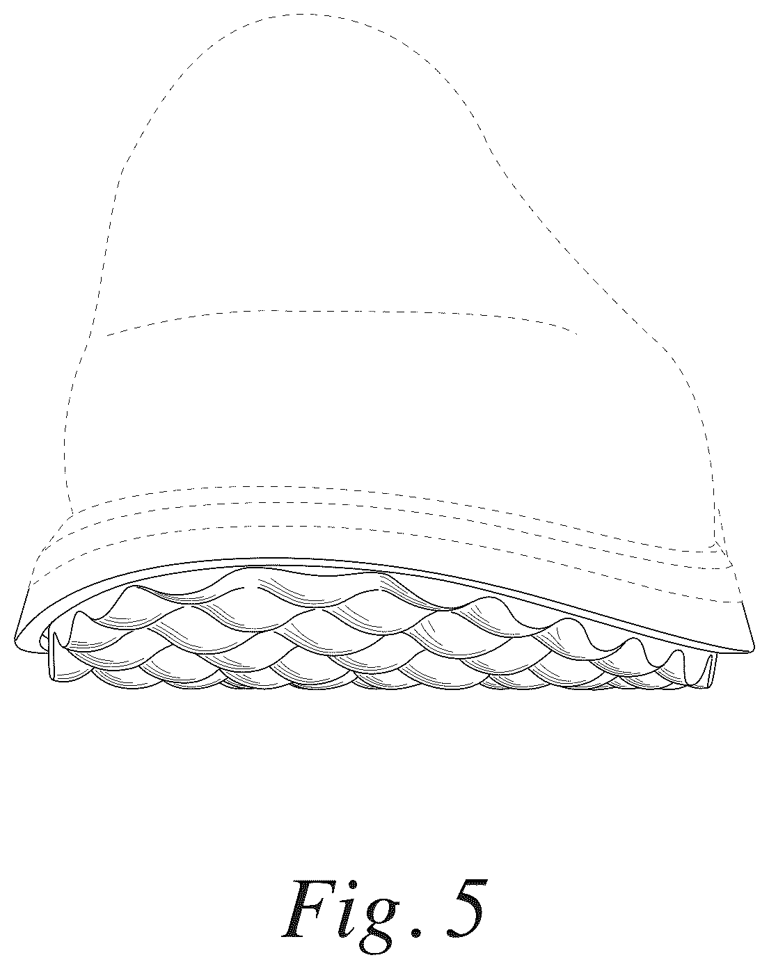Patent USD1044241 Figure 5 – Footwear sole