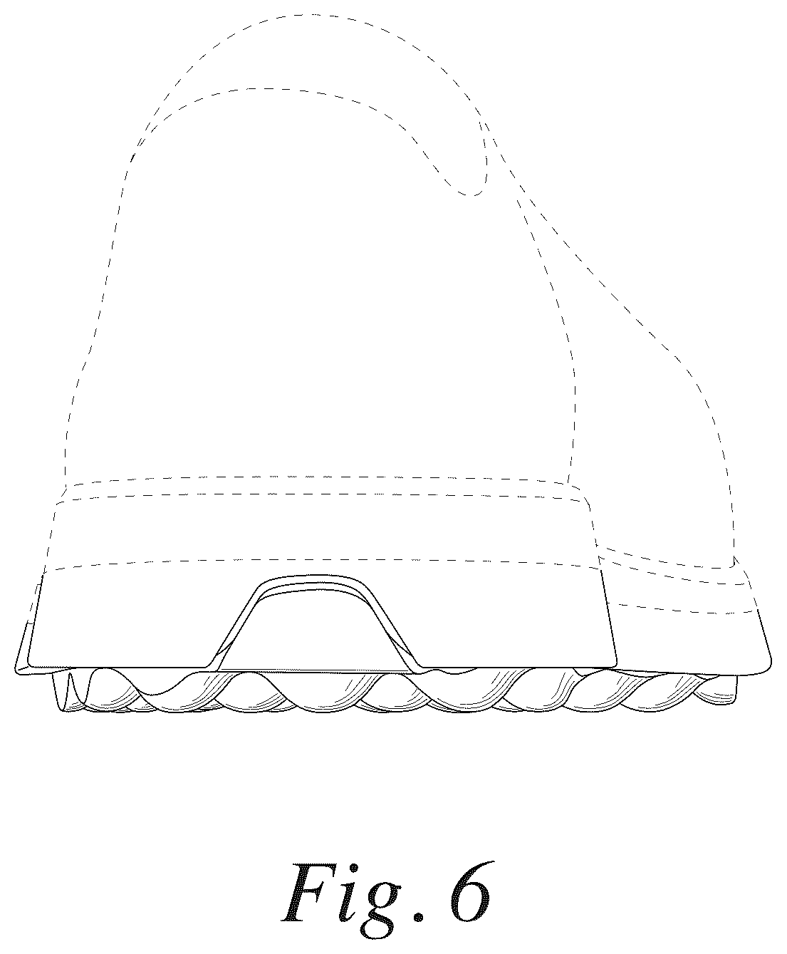 Patent USD1044241 Figure 6 – Footwear sole