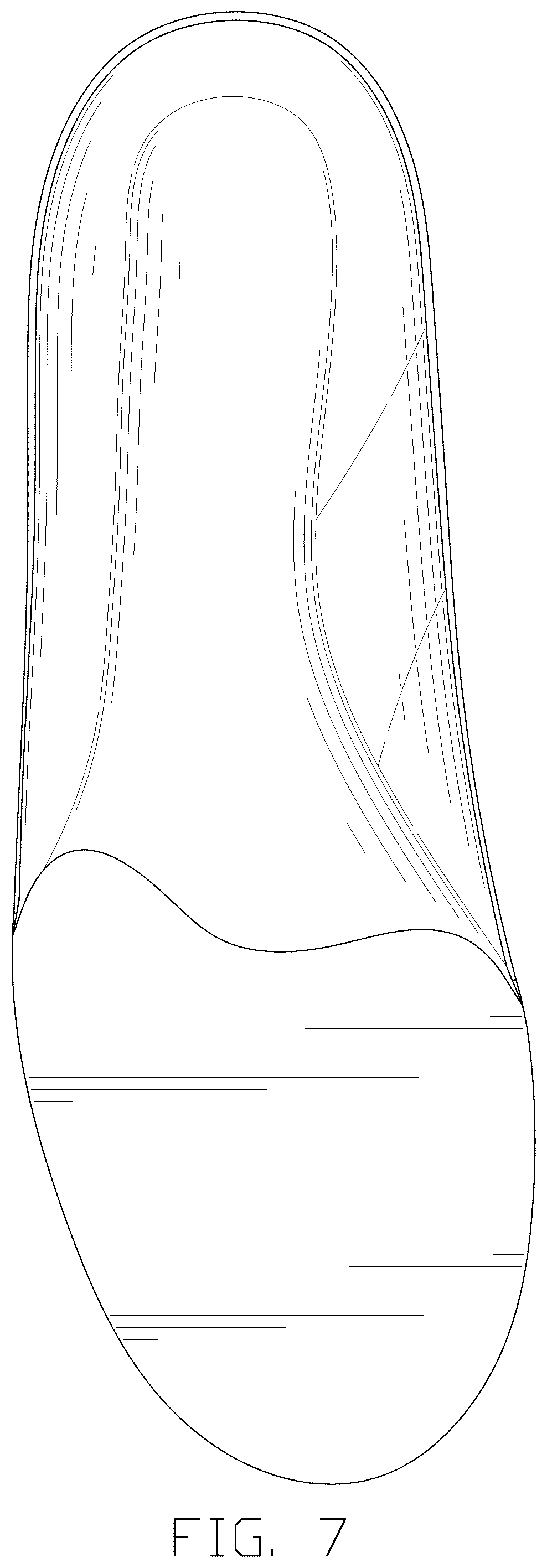 Patent USD1044244 Figure 7 – Insole