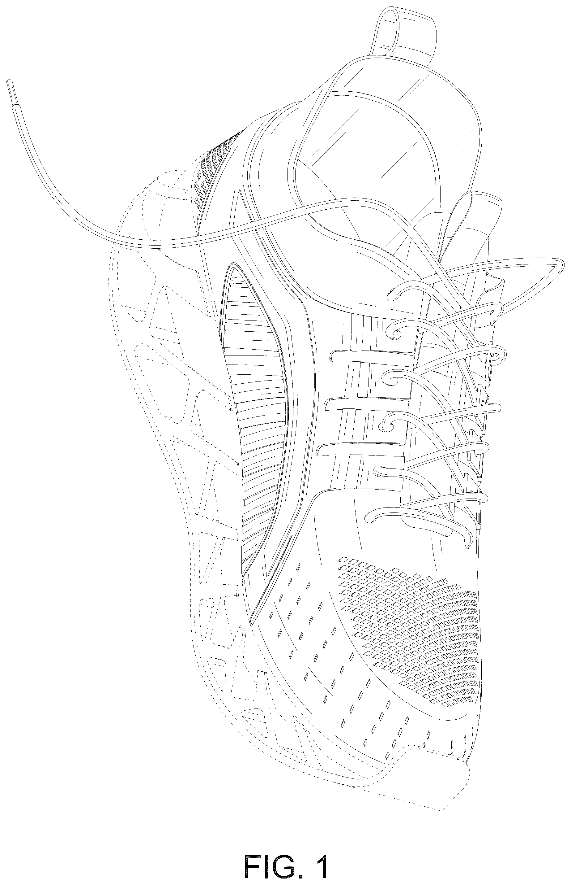Patent USD1044246 Figure 1 – Shoe