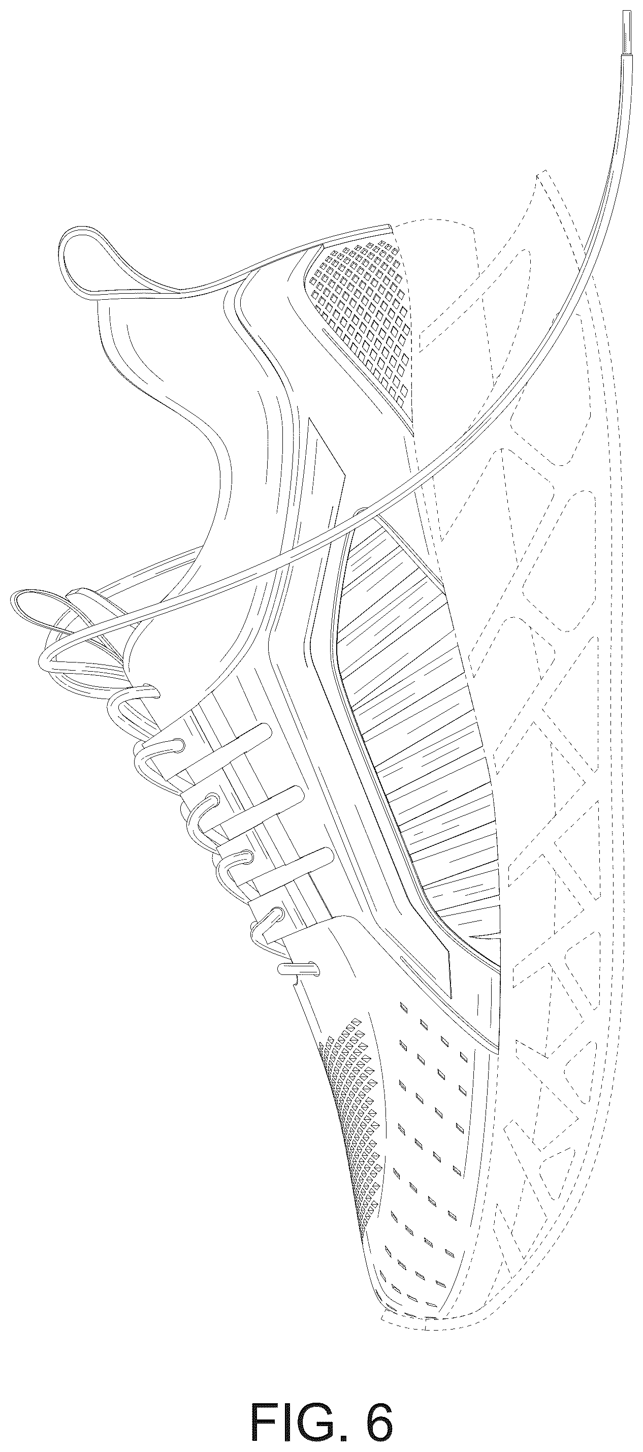 Patent USD1044246 Figure 6 – Shoe