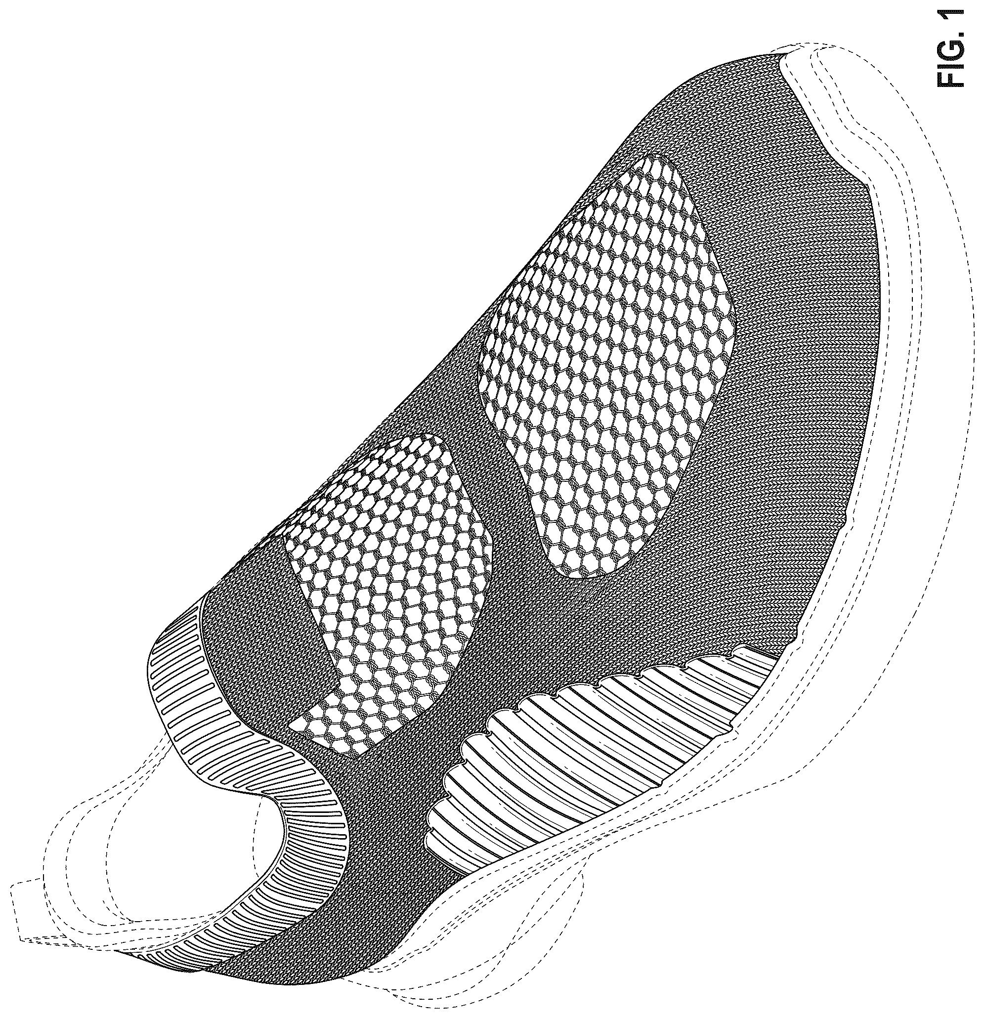Patent USD1044248 — Shoe upper — Figure 1