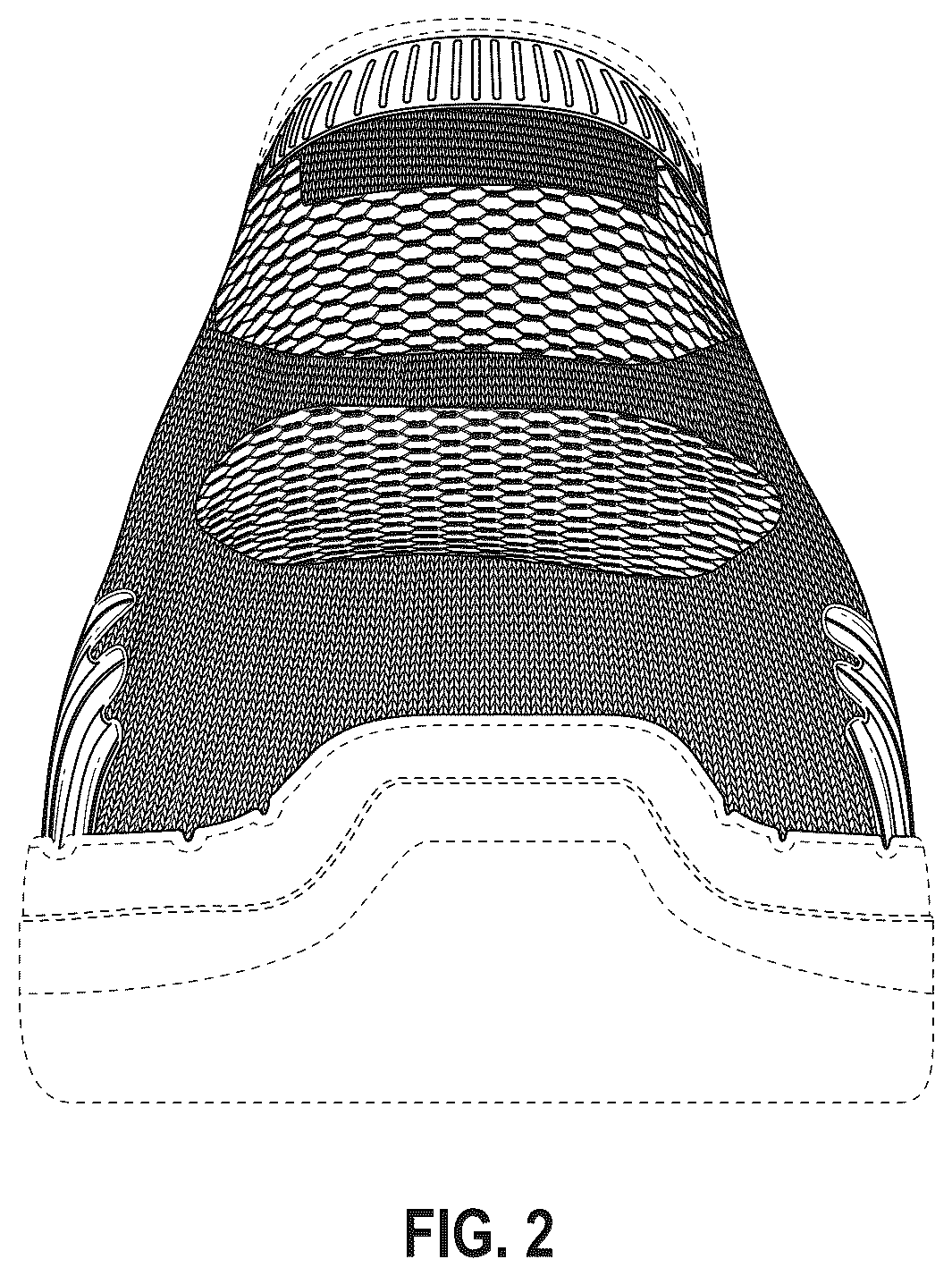 Patent USD1044248 Figure 2 – Shoe upper