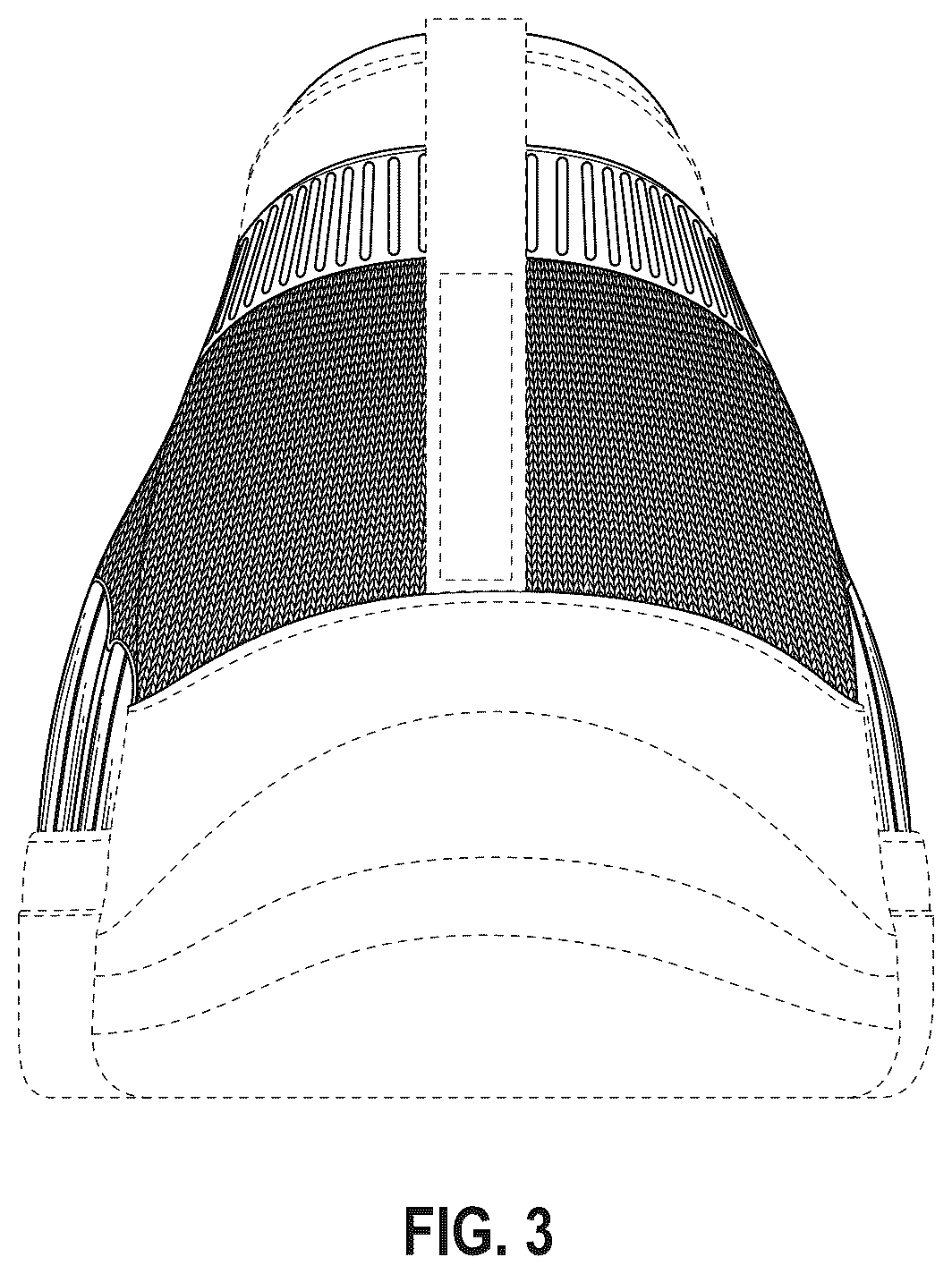 Patent USD1044248 Figure 3 – Shoe upper