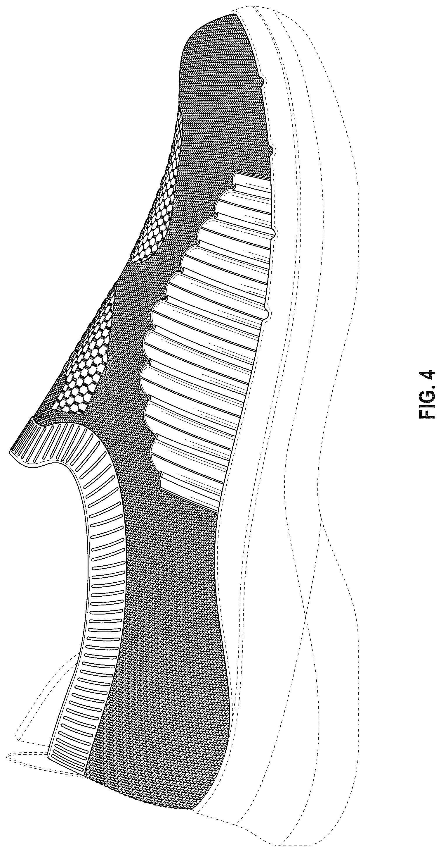 Patent USD1044248 Figure 4 – Shoe upper