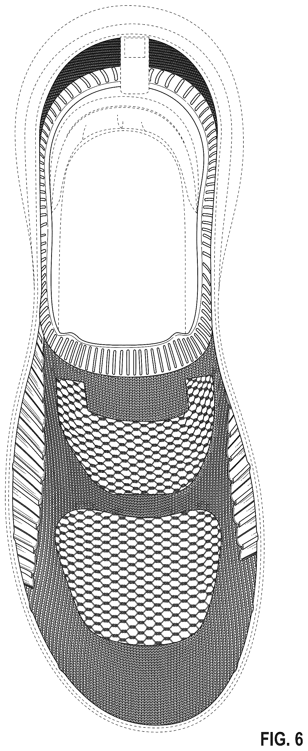 Patent USD1044248 Figure 6 – Shoe upper
