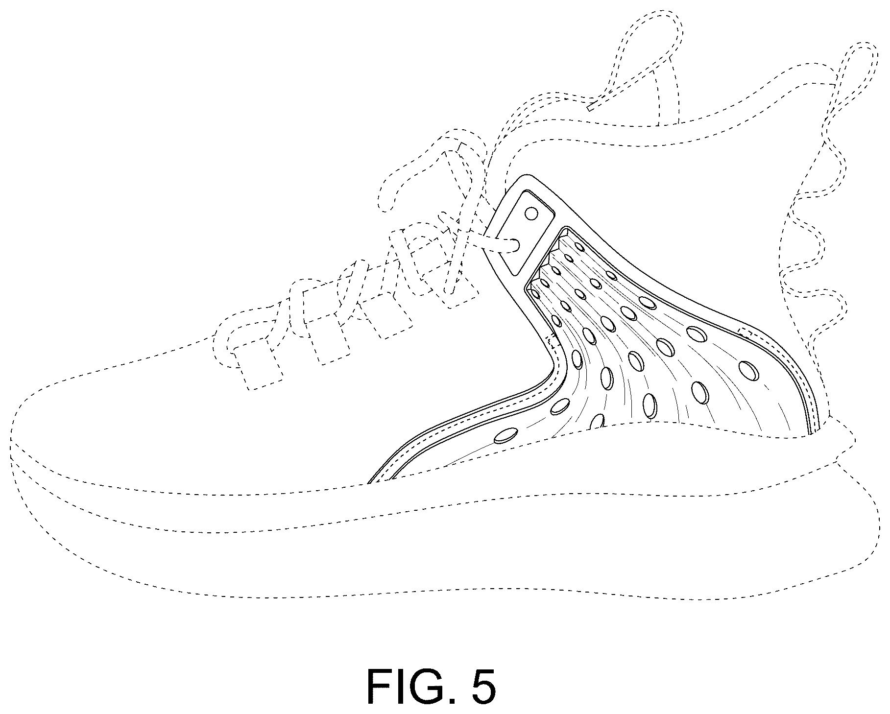 Patent USD1044250 Figure 5 – Shoe