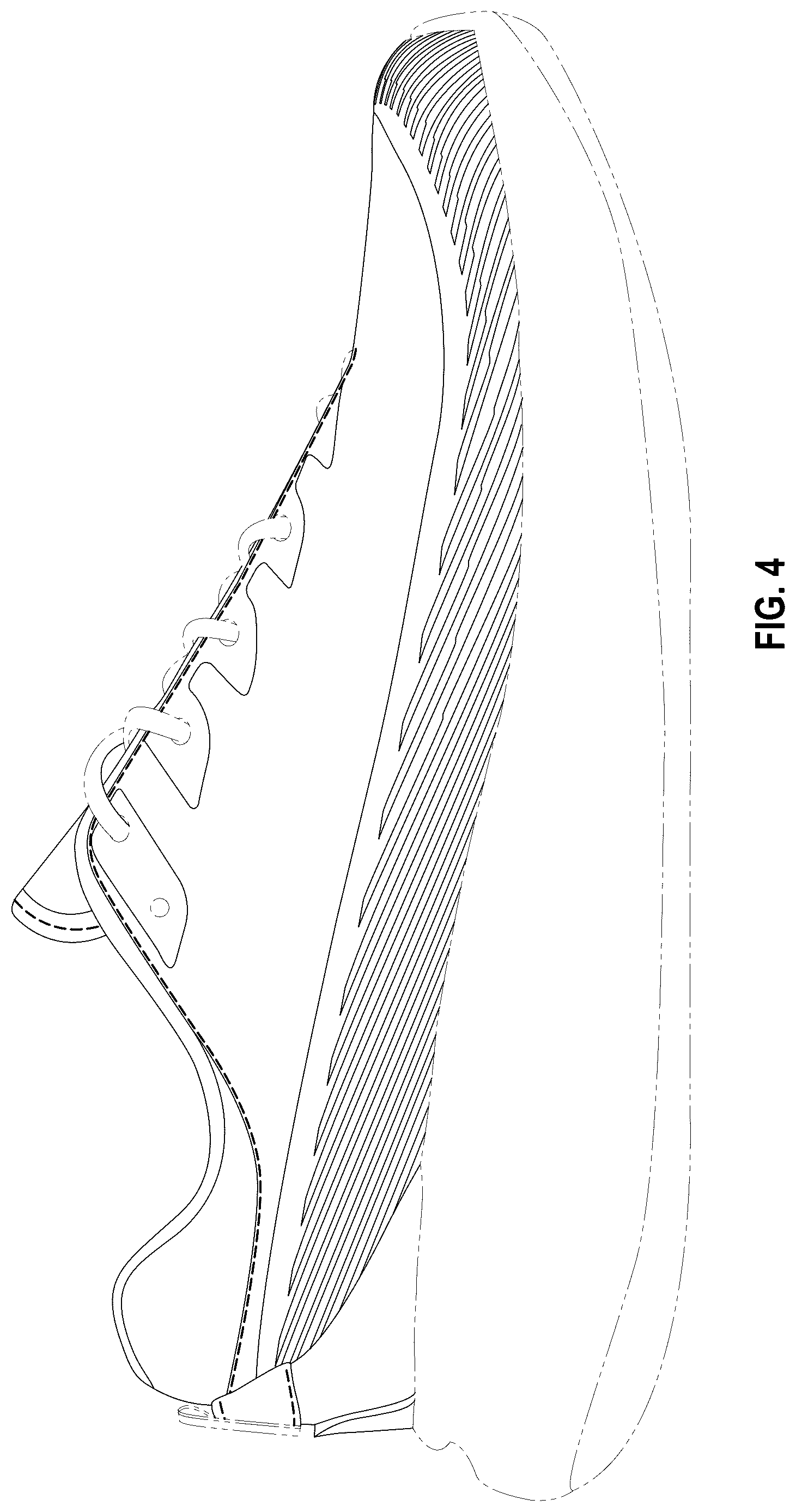 Patent USD1044251 Figure 4 – Footwear upper
