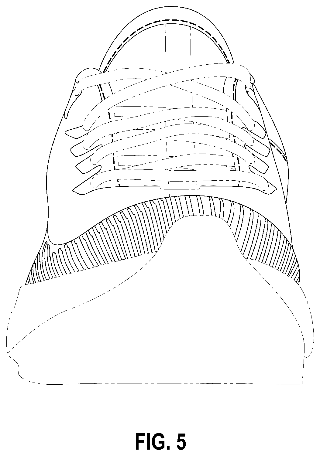 Patent USD1044251 Figure 5 – Footwear upper