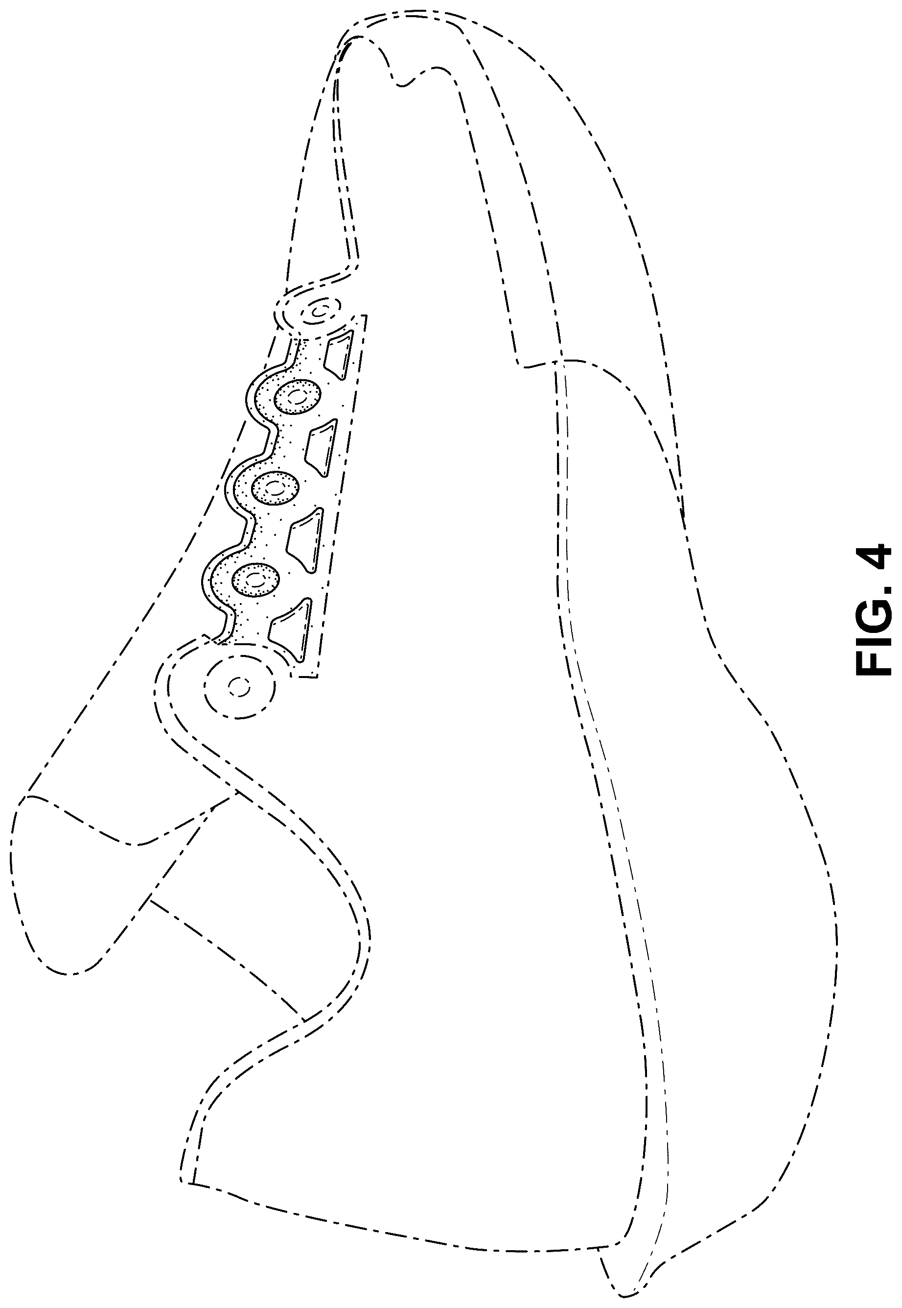 Patent USD1044252 Figure 4 – Shoe