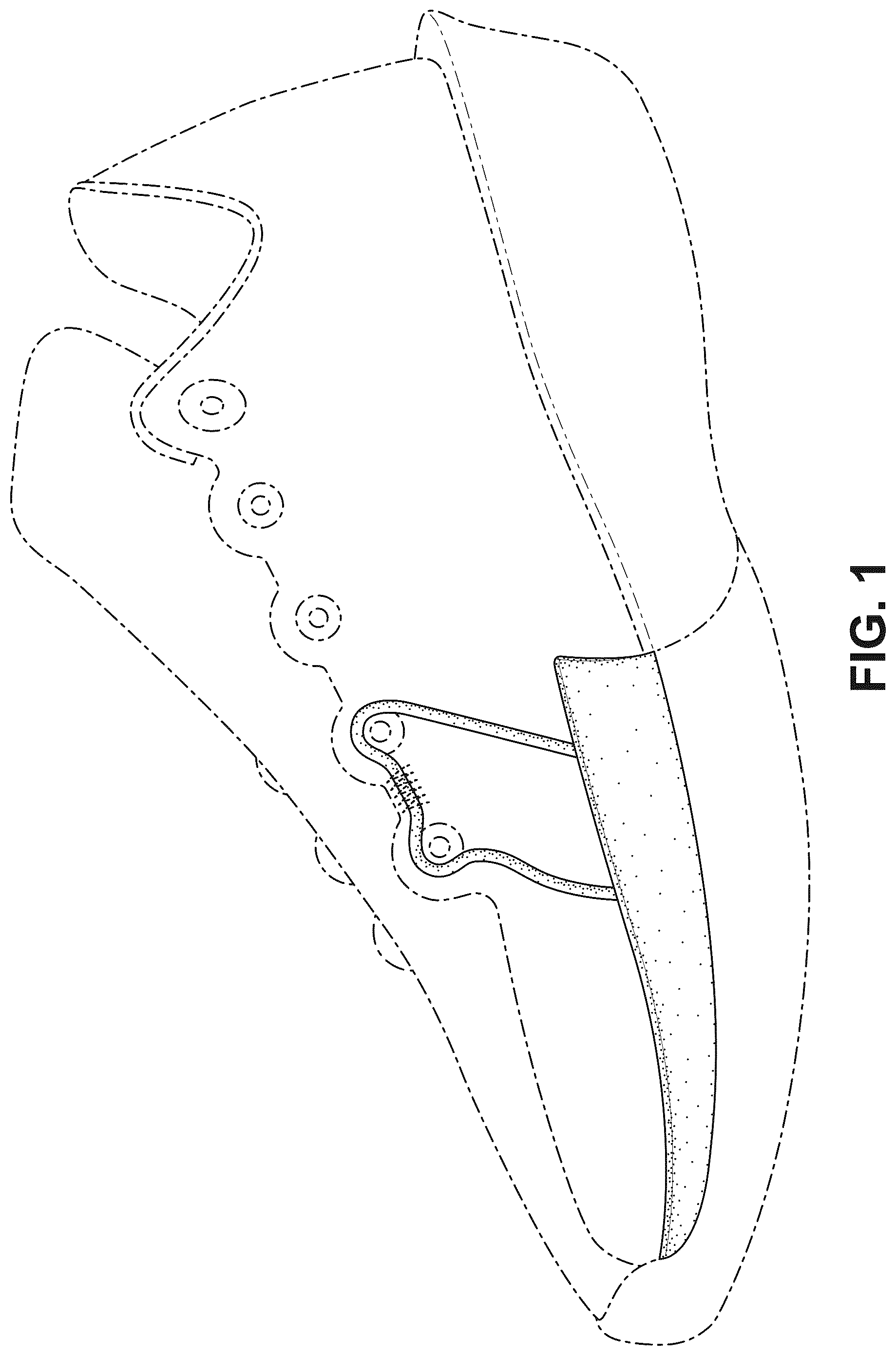Patent USD1044253 Figure 1 – Shoe