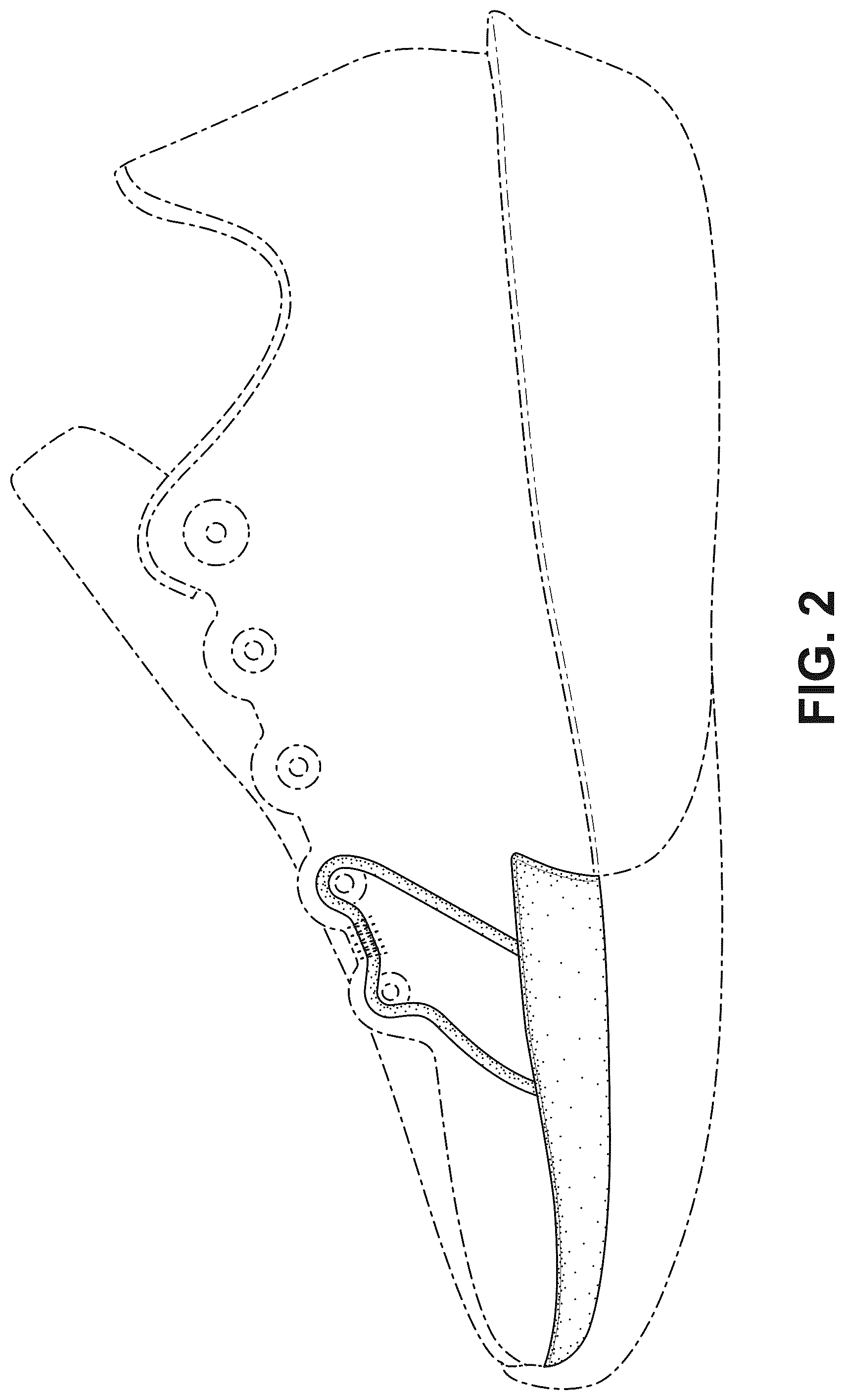 Patent USD1044253 Figure 2 – Shoe