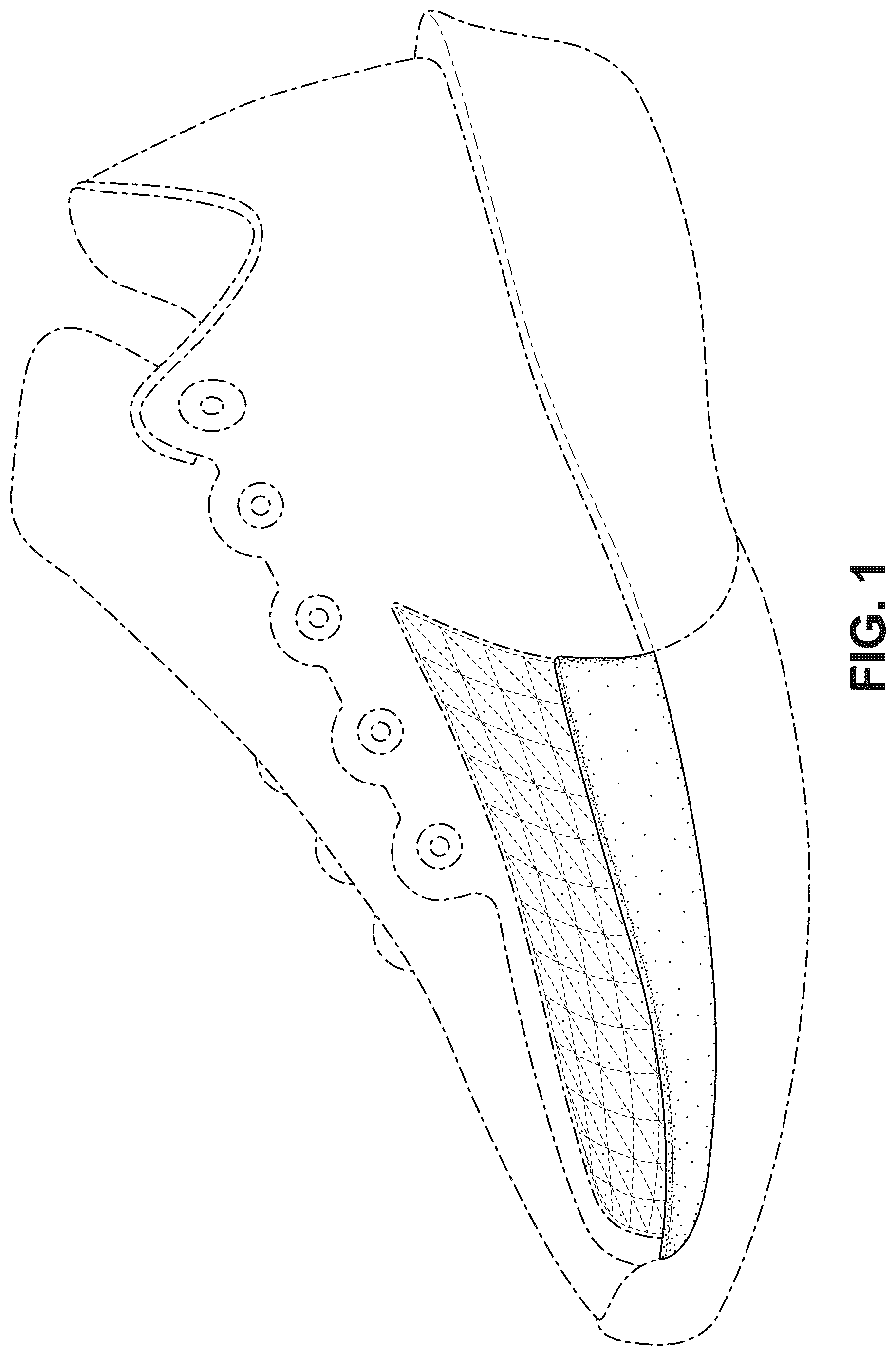 Patent USD1044254 Figure 1 – Shoe