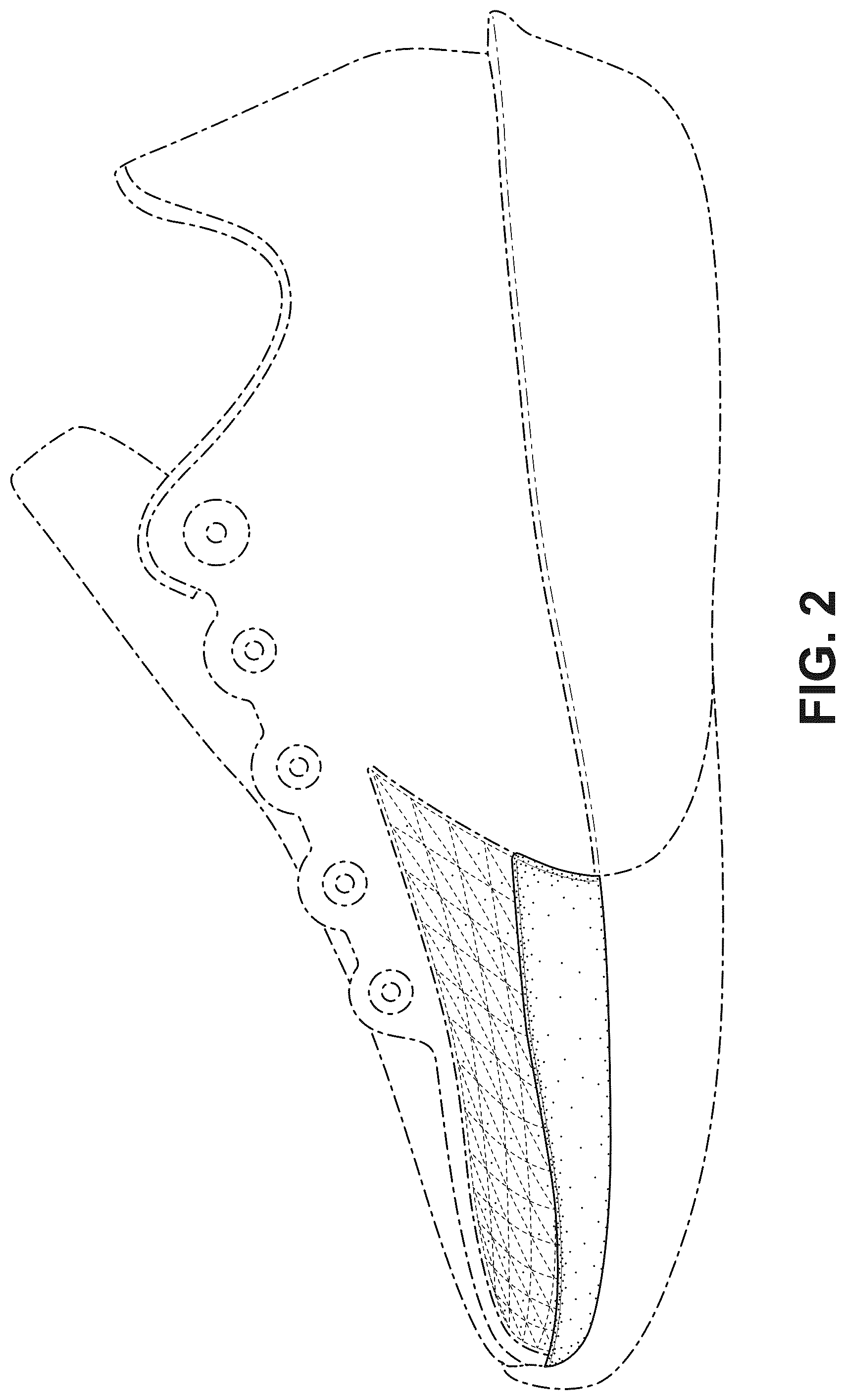 Patent USD1044254 Figure 2 – Shoe