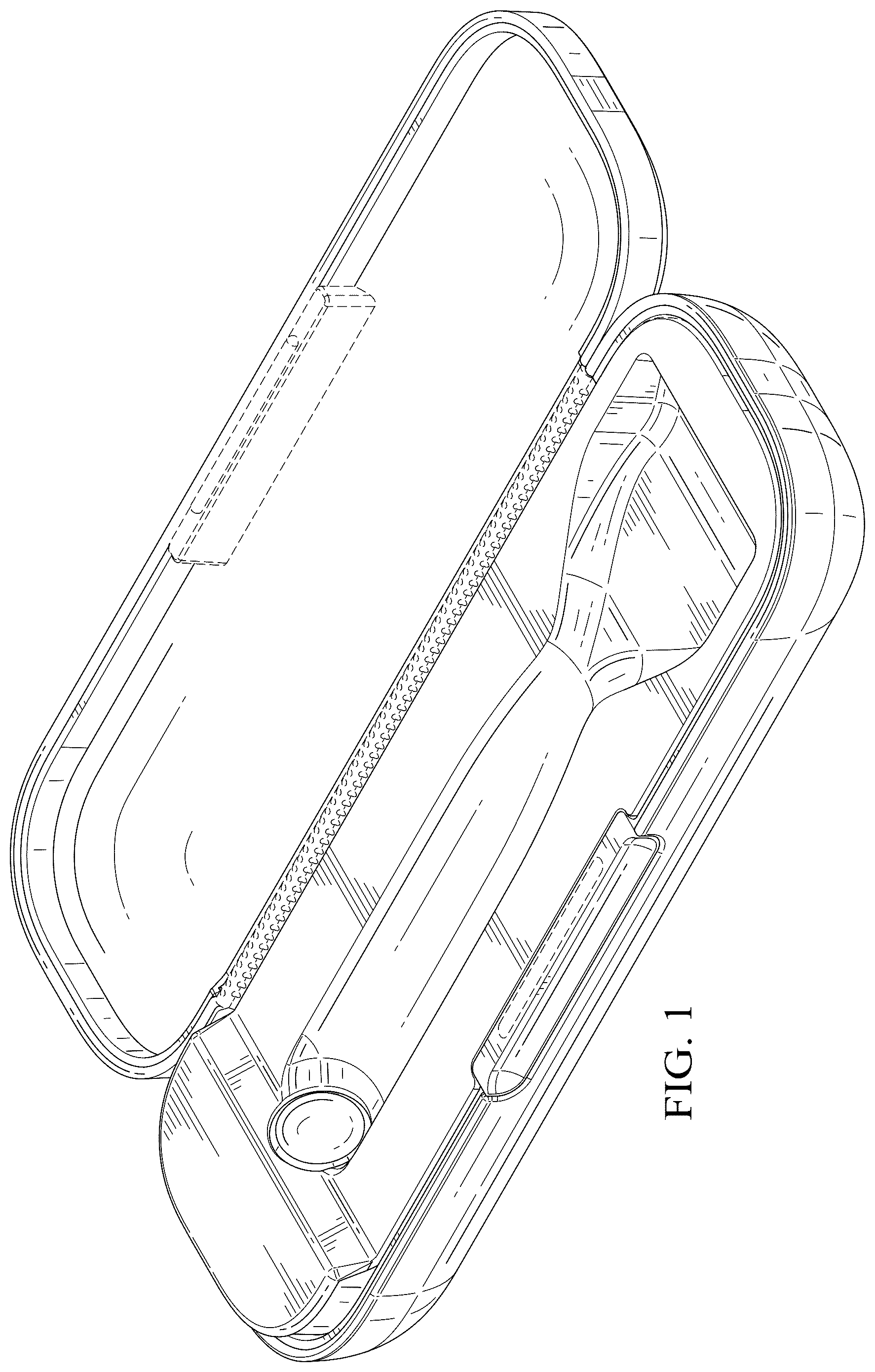 Patent USD1044261 Figure 1 – Case for a shaving razor