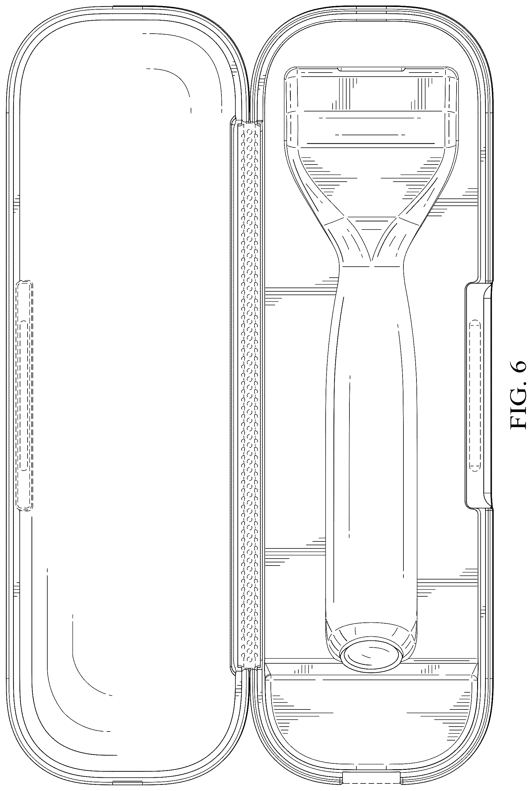 Patent USD1044261 Figure 4 – Case for a shaving razor