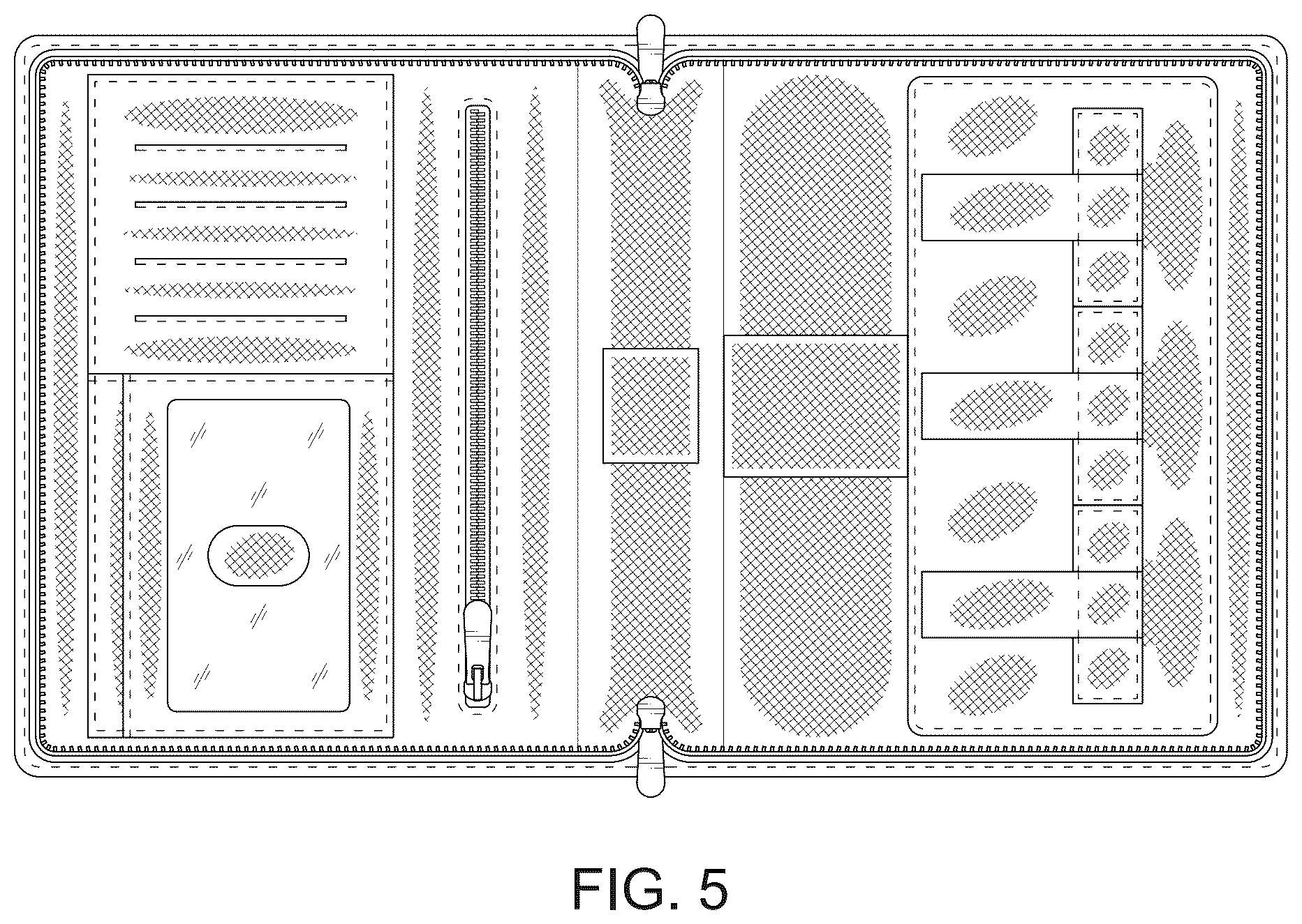 Patent USD1044262 Figure 3 – Key fob carrying case