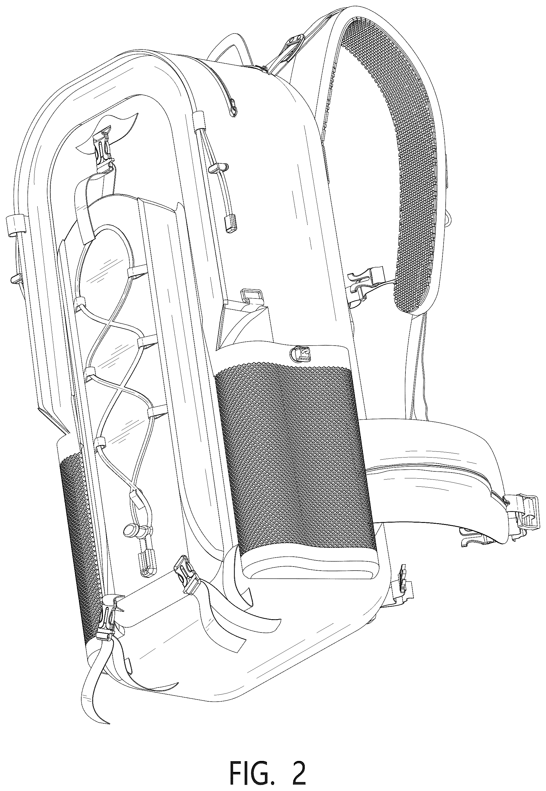 Patent USD1044263 Figure 2 – Hiking backpack