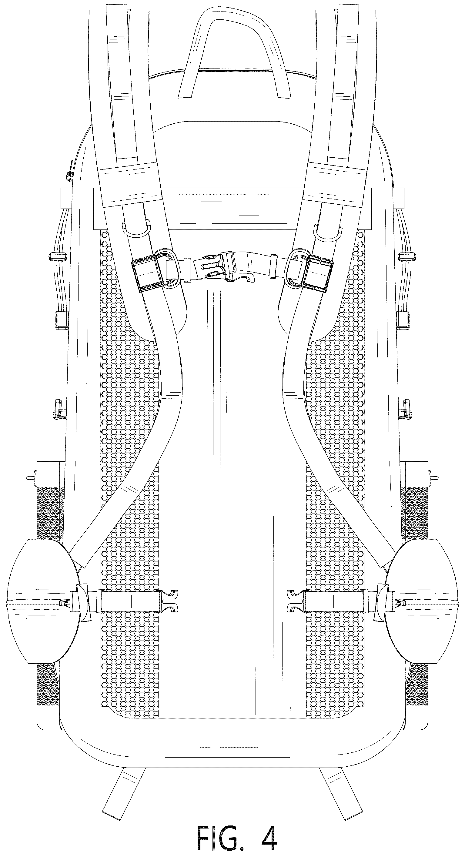 Patent USD1044263 Figure 4 – Hiking backpack