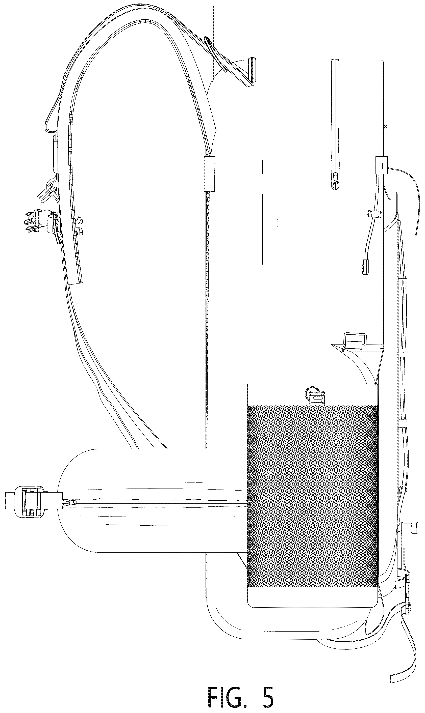 Patent USD1044263 Figure 5 – Hiking backpack