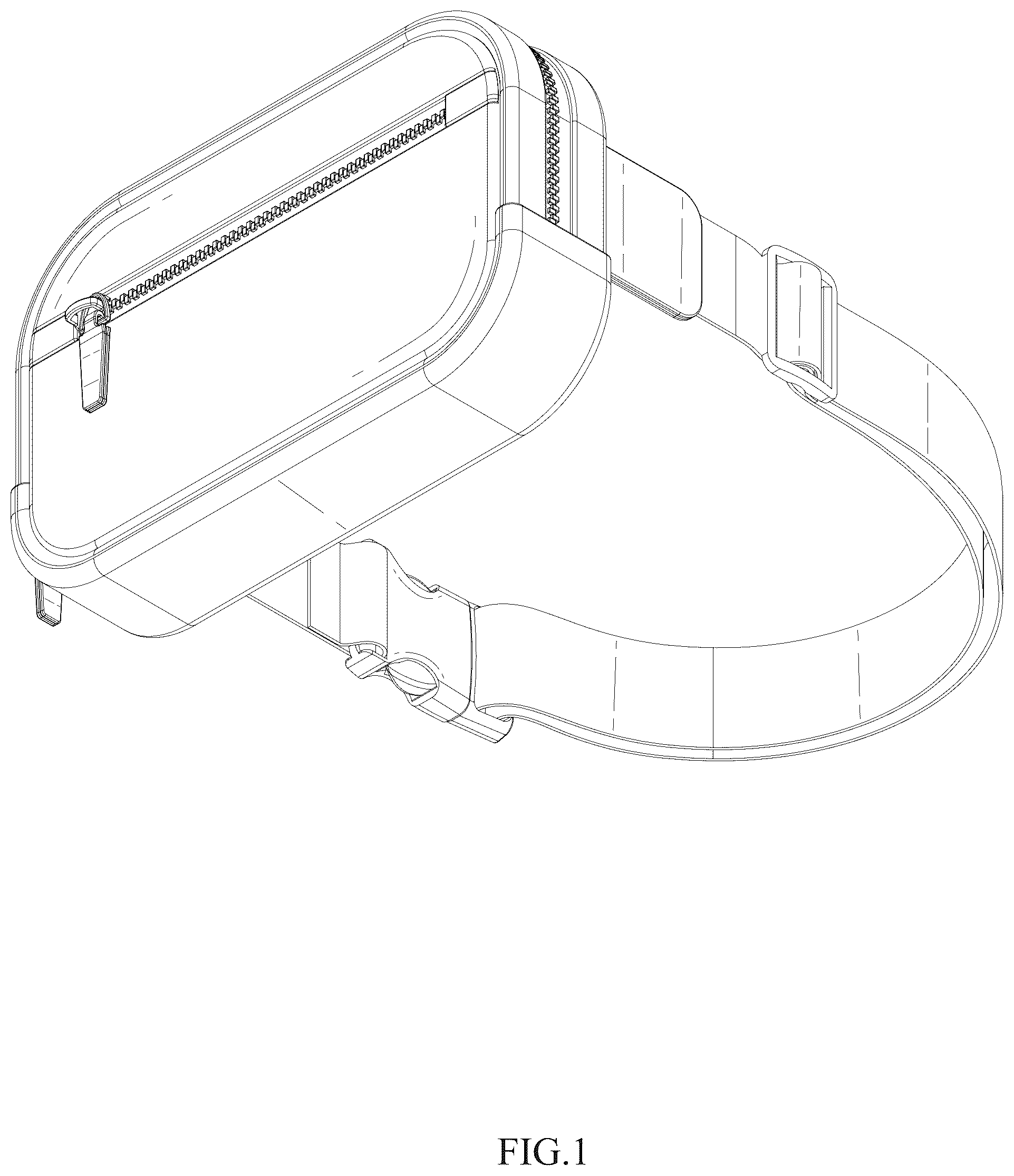 Patent USD1044266 Figure 1 – Waist pack