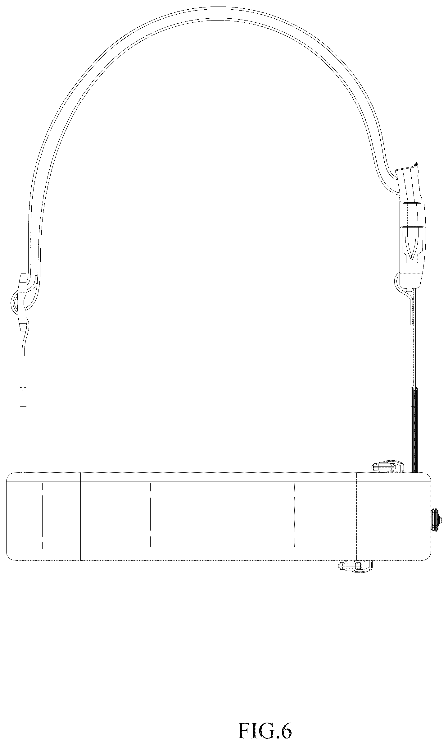 Patent USD1044266 Figure 6 – Waist pack