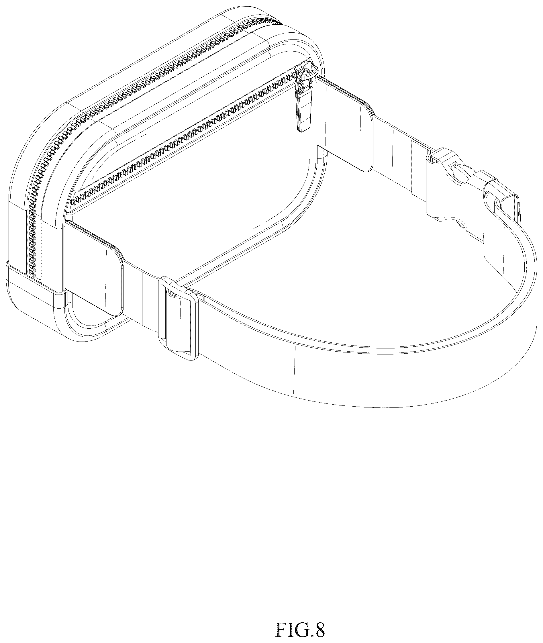 Patent USD1044266 Figure 8 – Waist pack