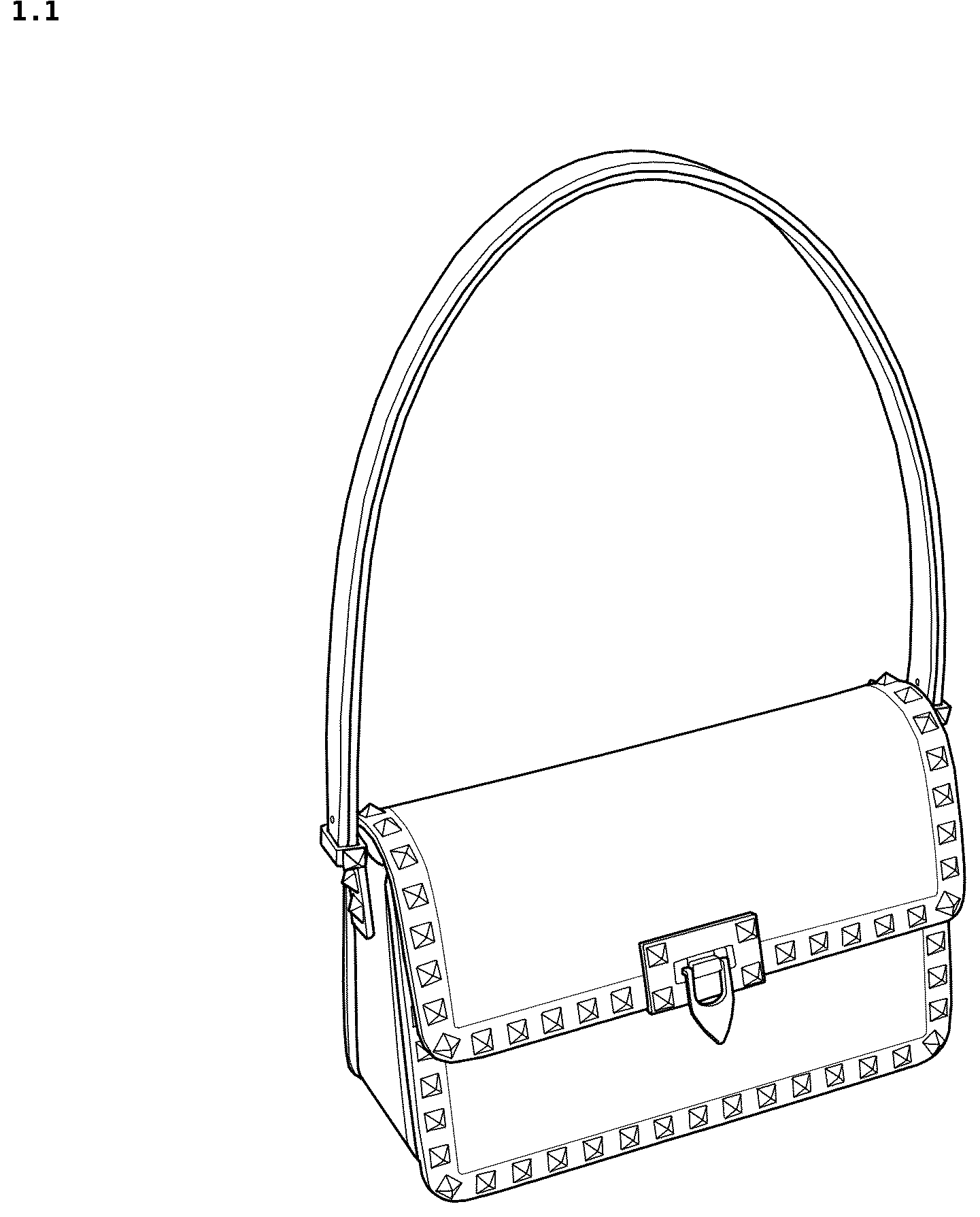 Patent USD1044268 — Bag — Figure 1