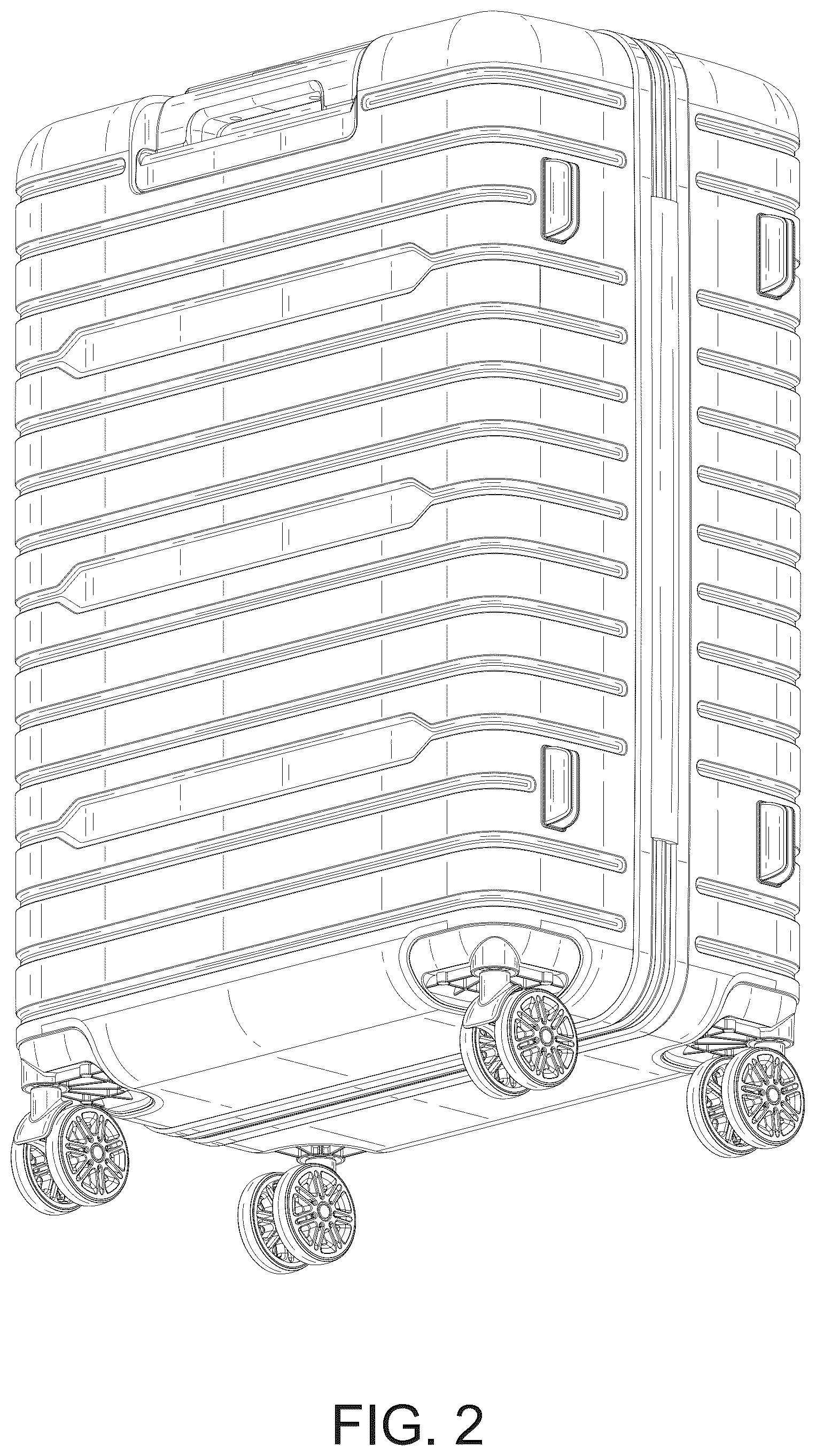 Patent USD1044272 Figure 2 – Trolley case