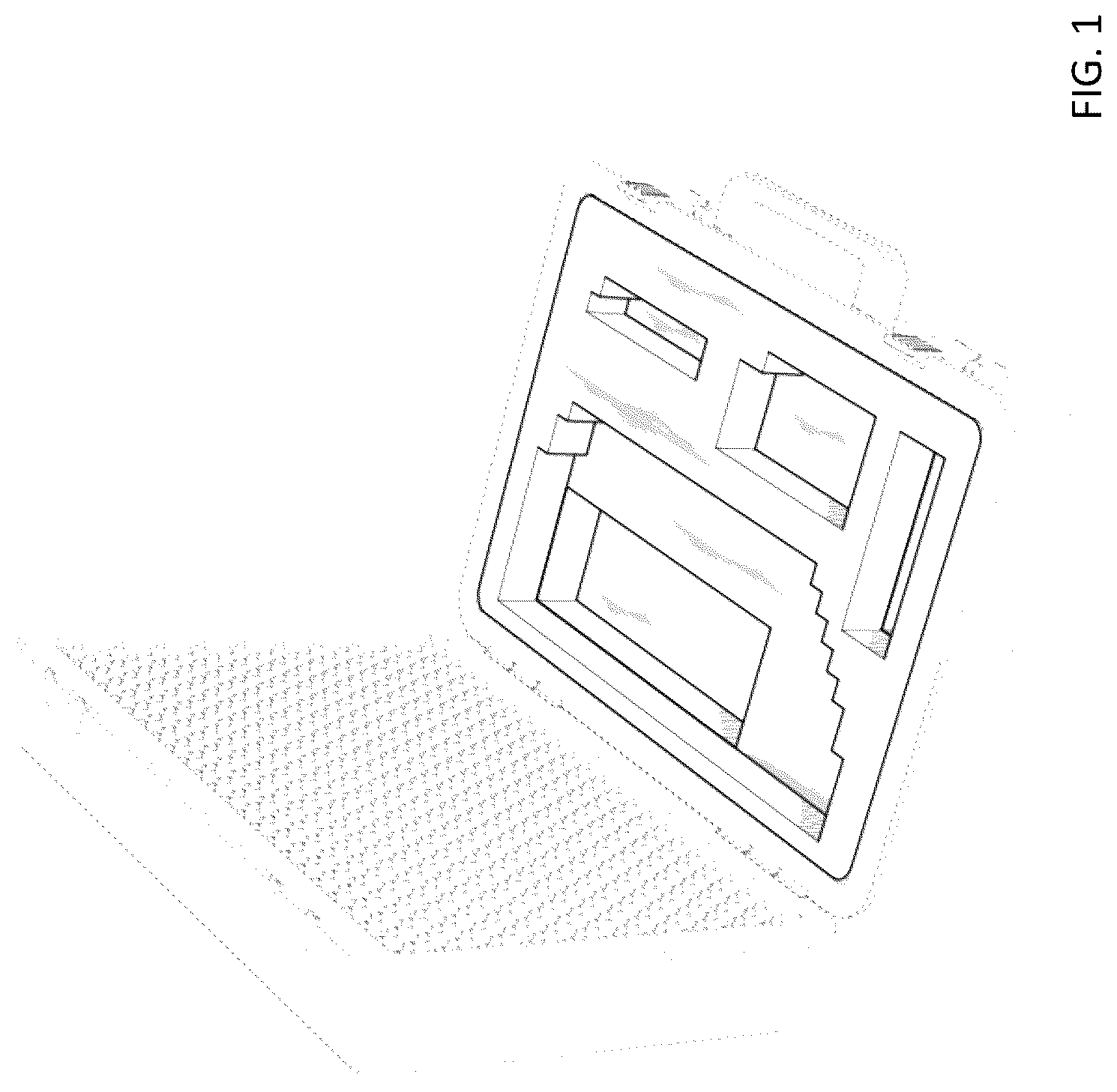 Patent USD1044275 Figure 1 – Combination artificial turf sample kit and instruction sheets