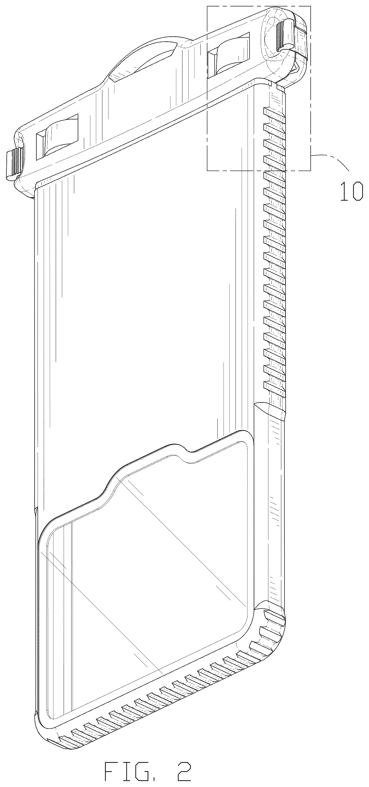 Patent USD1044276 Figure 2 – Waterproof phone pouch