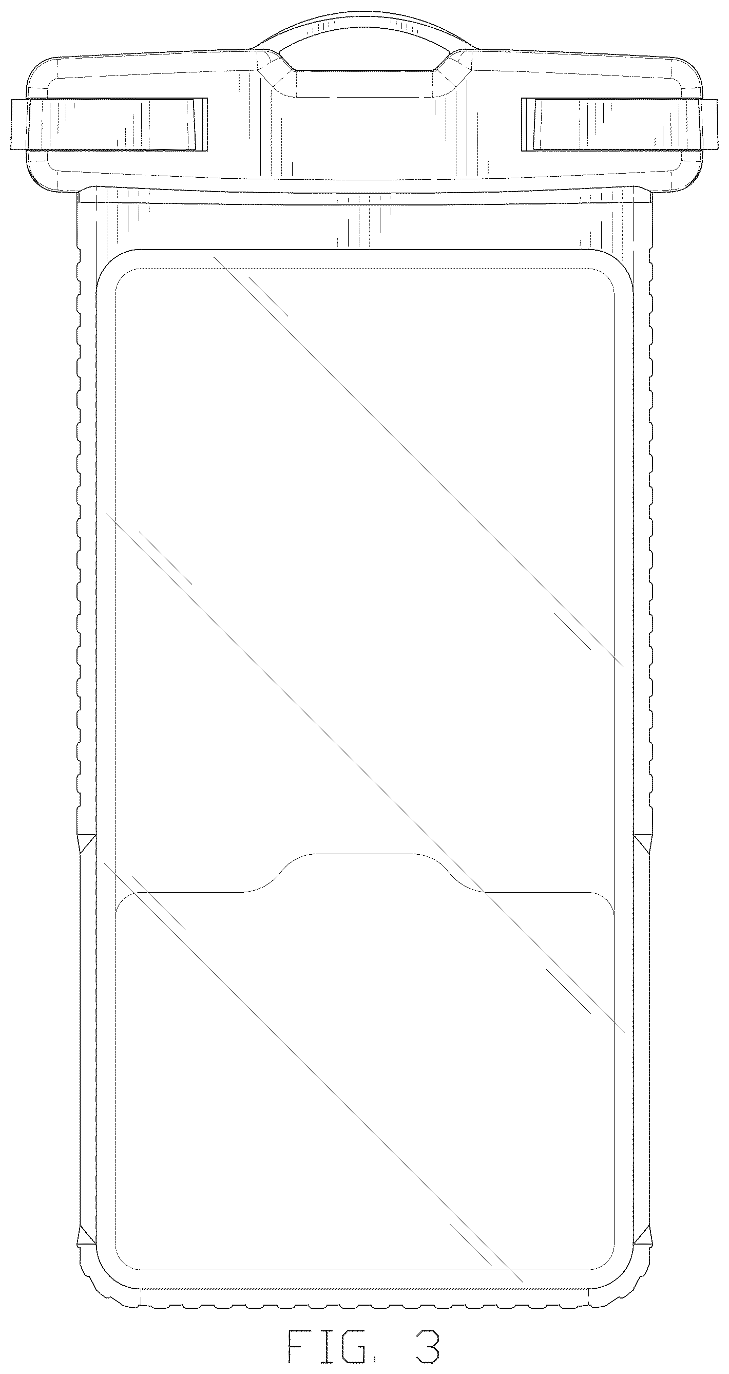 Patent USD1044276 Figure 3 – Waterproof phone pouch