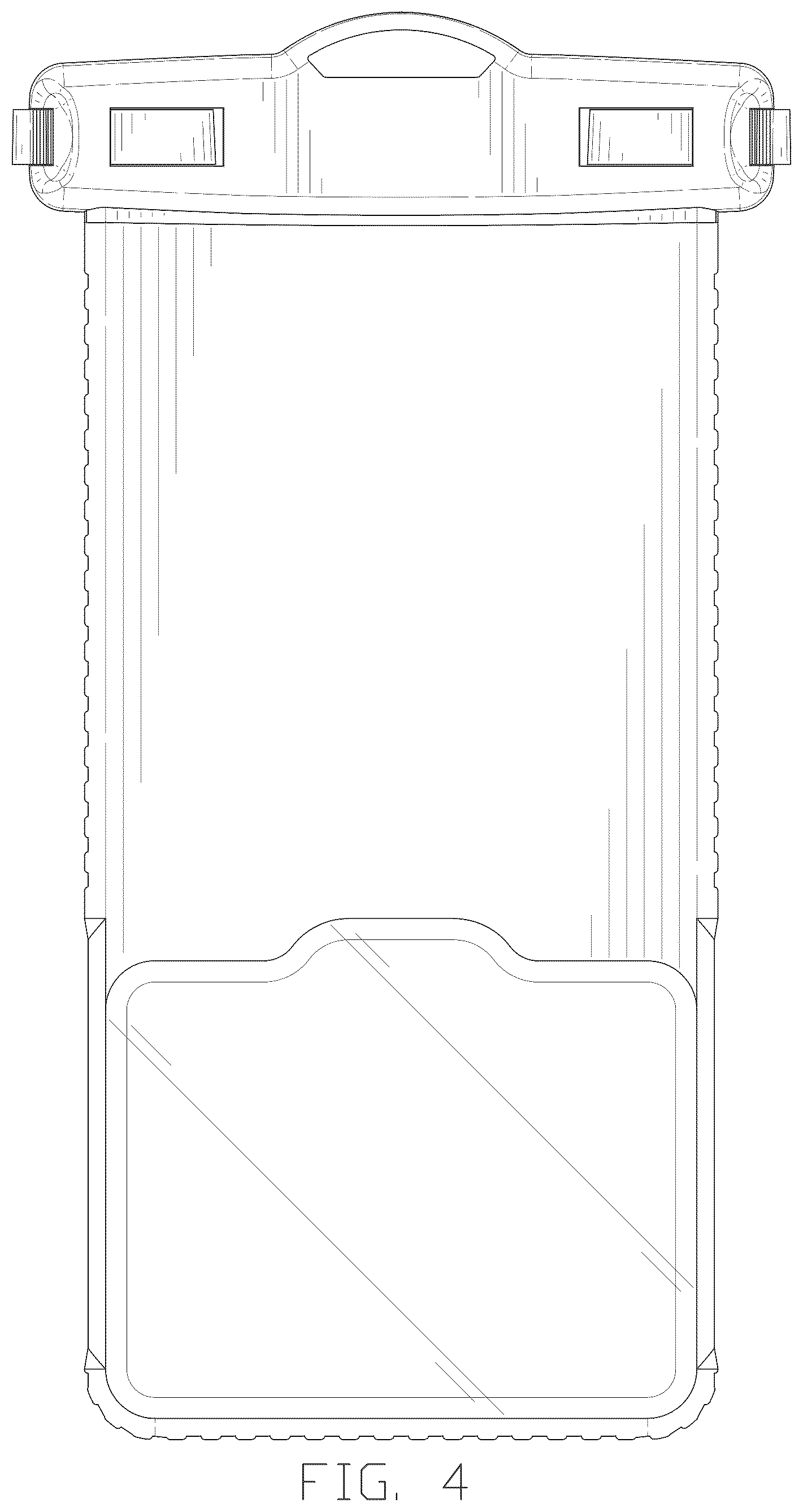 Patent USD1044276 Figure 4 – Waterproof phone pouch