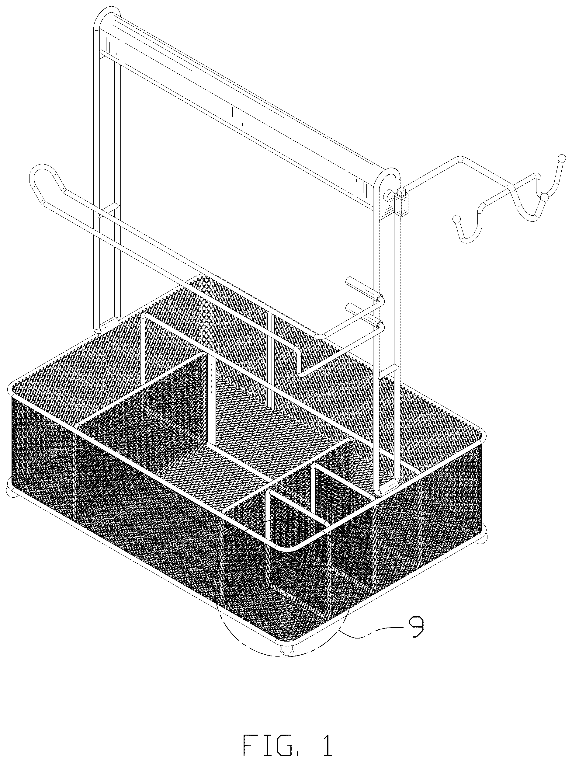 Patent USD1044279 Figure 1 – Picnic basket