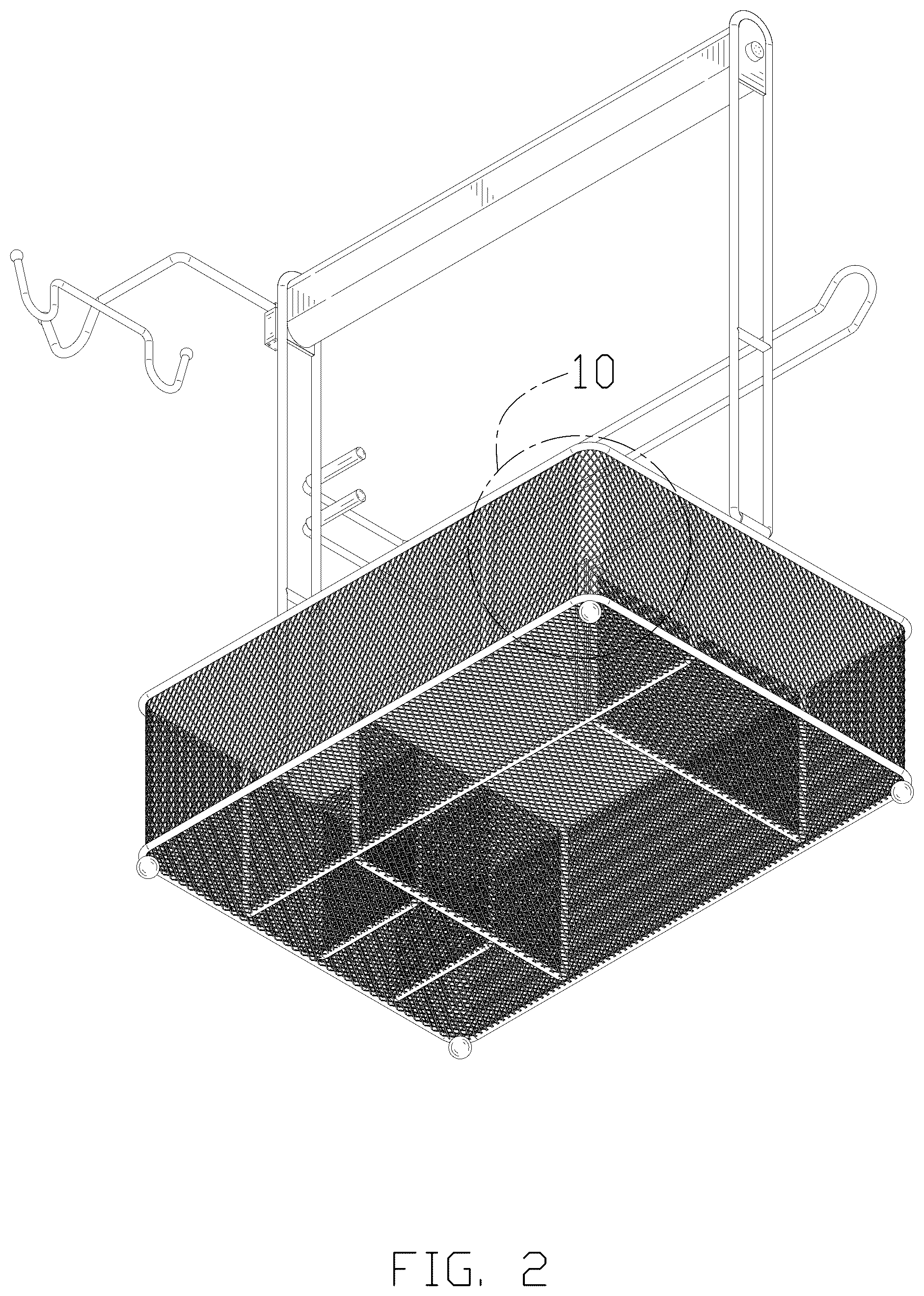 Patent USD1044279 Figure 2 – Picnic basket