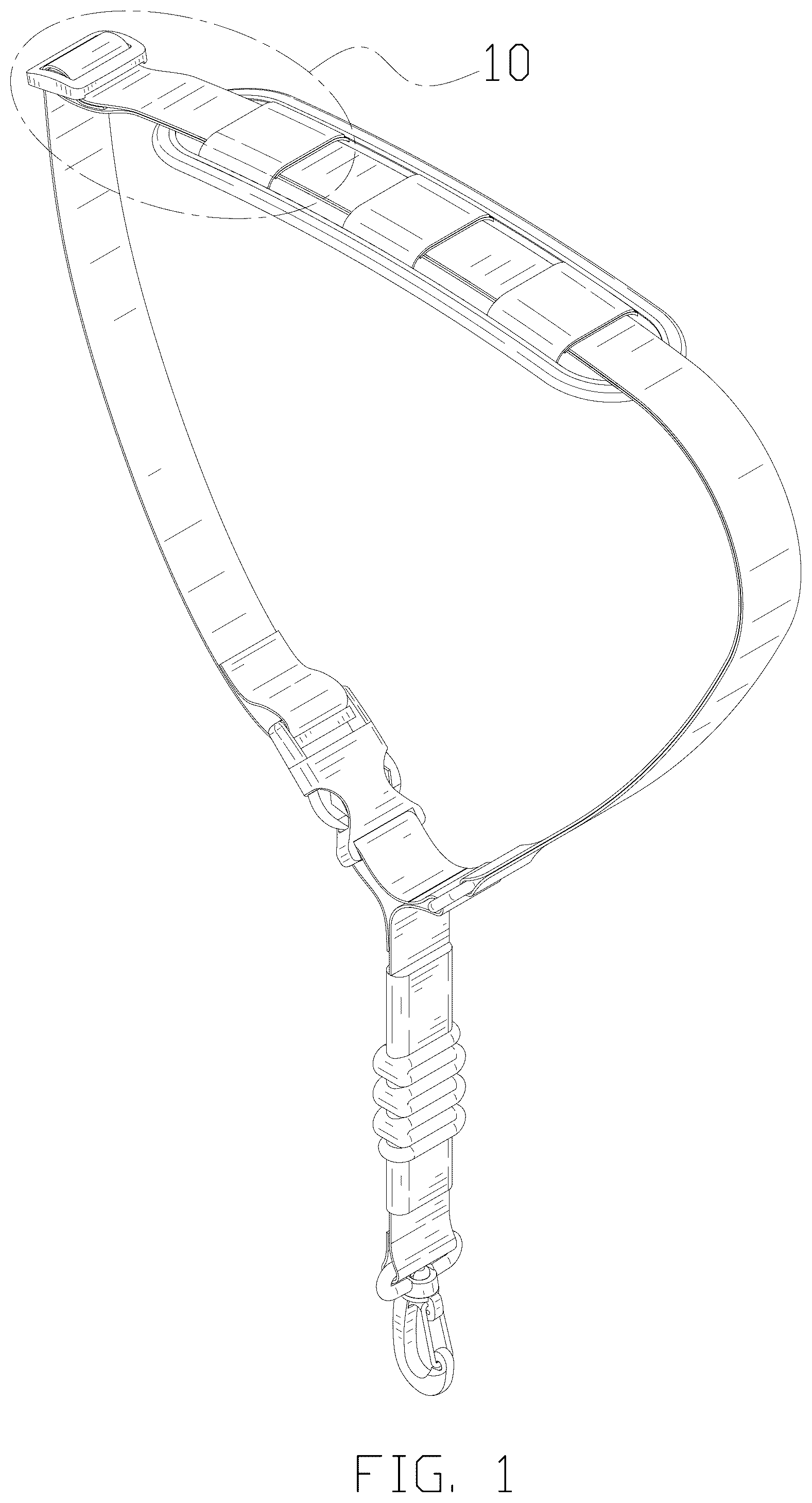 Patent USD1044282 — Padded shoulder sling strap — Figure 1