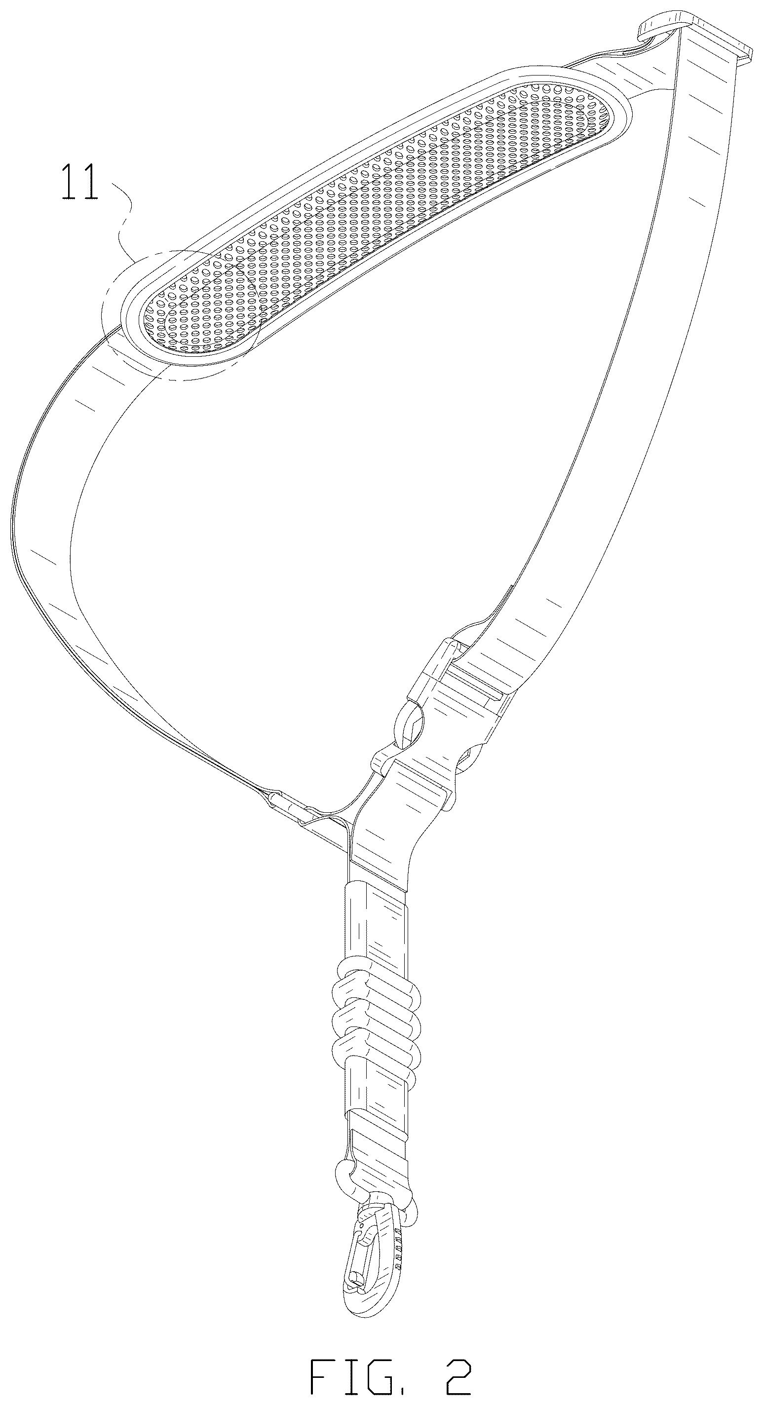 Patent USD1044282 Figure 2 – Padded shoulder sling strap