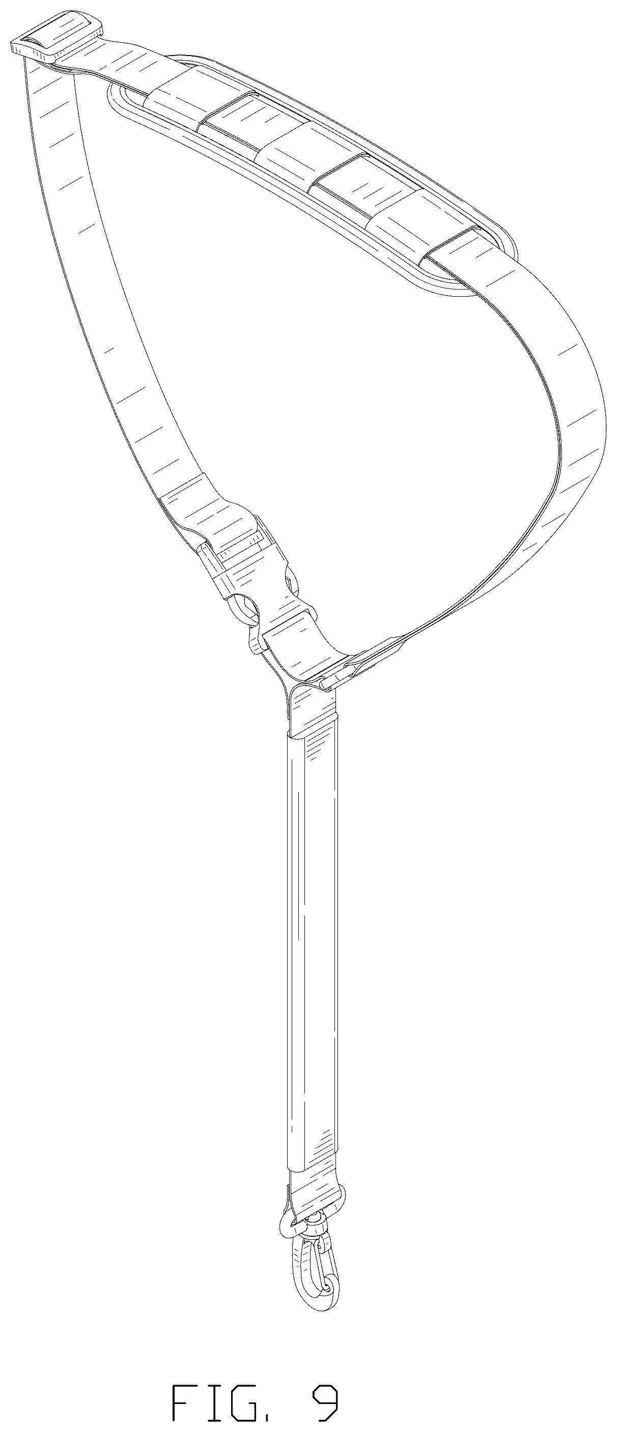 Patent USD1044282 Figure 9 – Padded shoulder sling strap