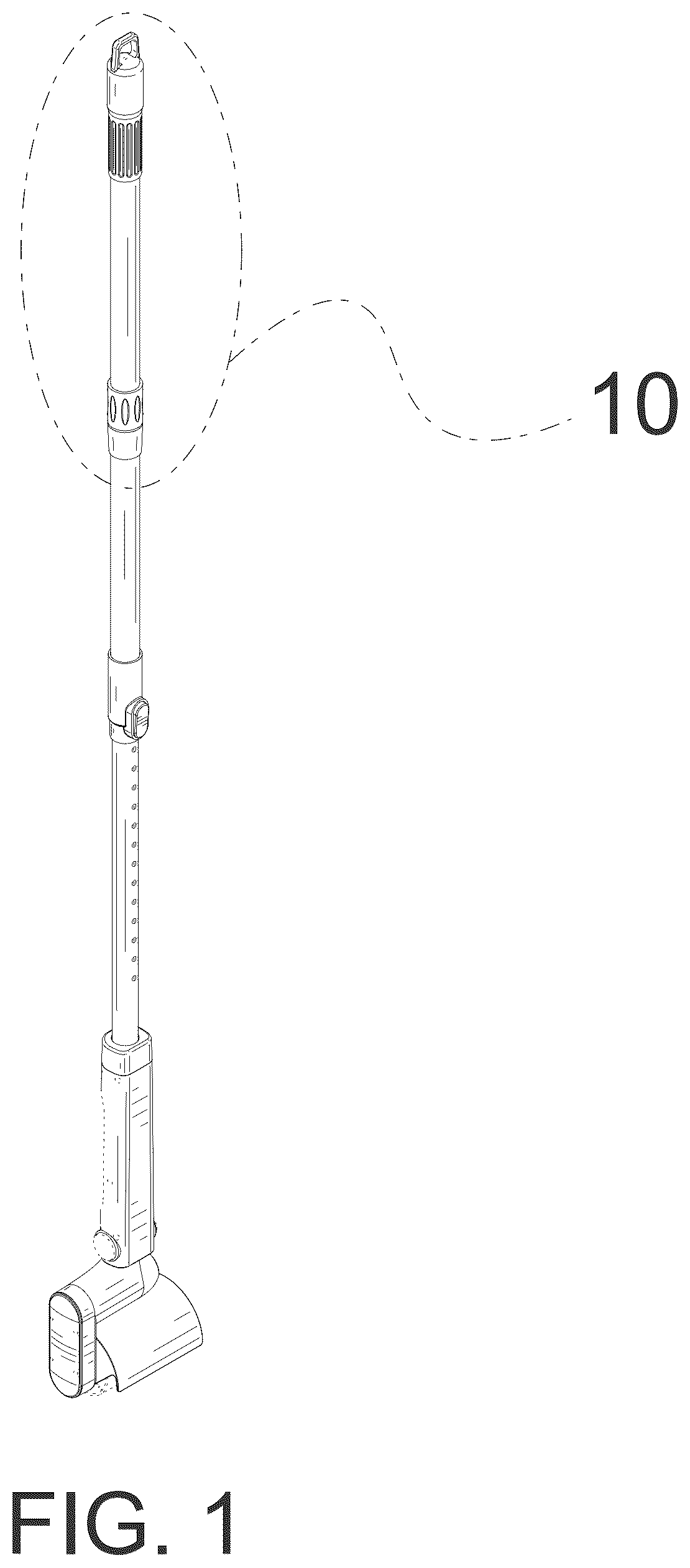 Patent USD1044288 Figure 1 – Cleaning brush
