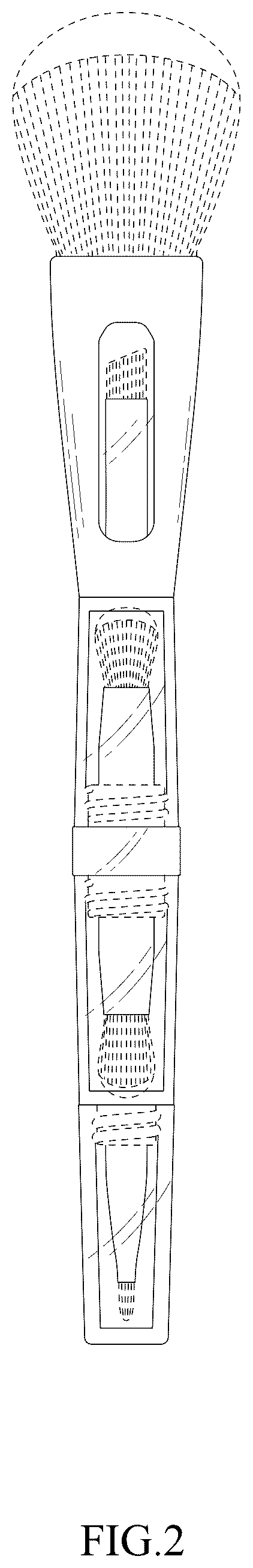 Patent USD1044290 Figure 2 – Cosmetic brush